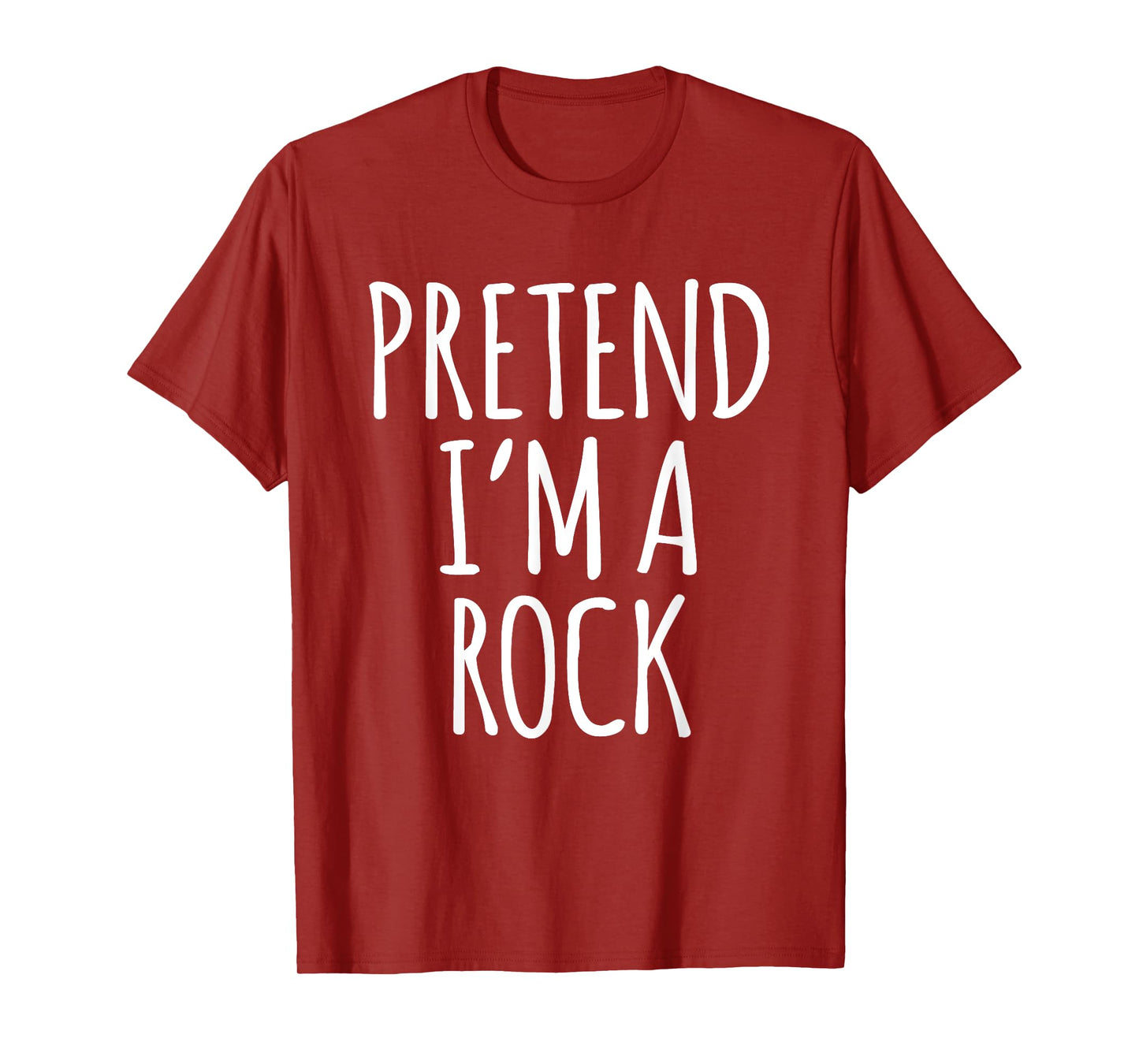 Funny Lazy Halloween Costume Shirt - Rock Boulder Gravel Tee T-Shirt