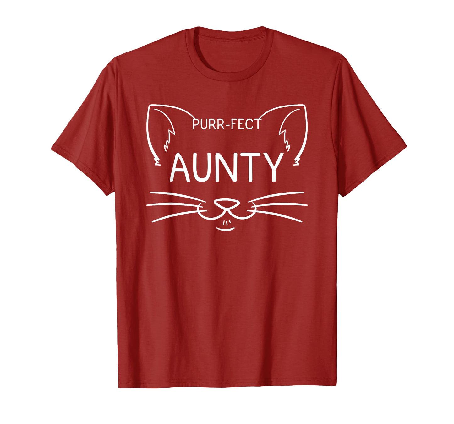 Purr-fect Aunty Funny Cat Lover Aunt Aunties Kitty Owner T-Shirt