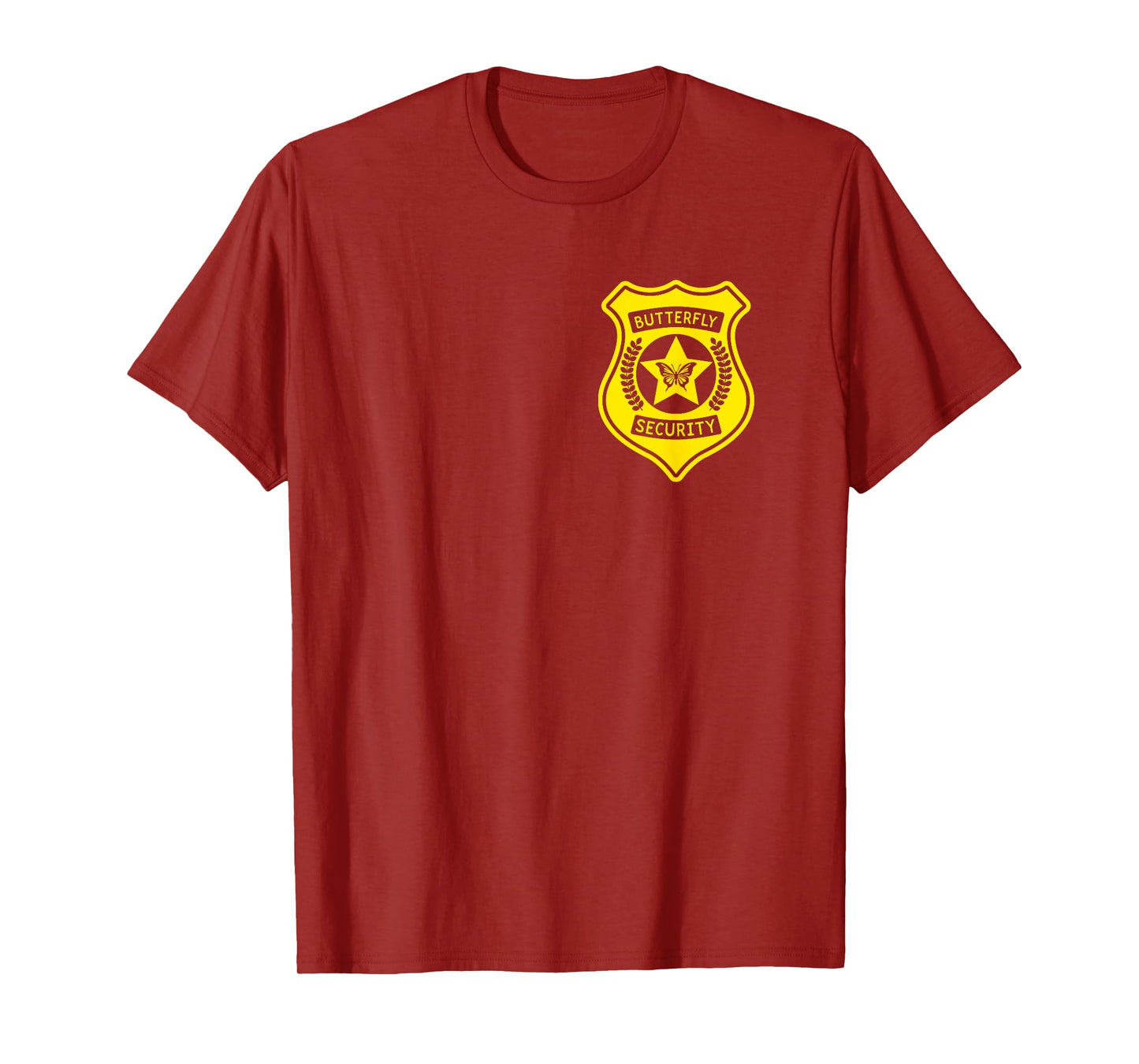 Butterfly Security Badge Halloween Costume For Dad T-Shirt