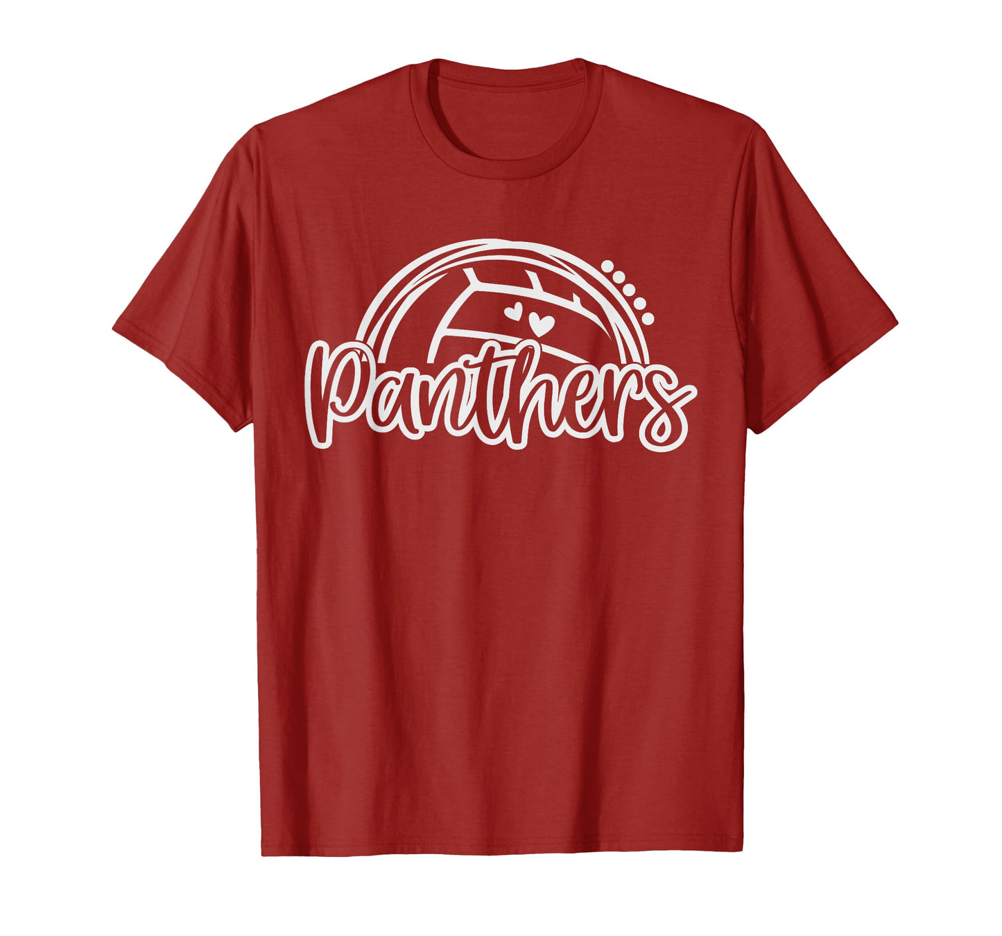Volleyball Panther School Sports Fan Team Spirit T-Shirt