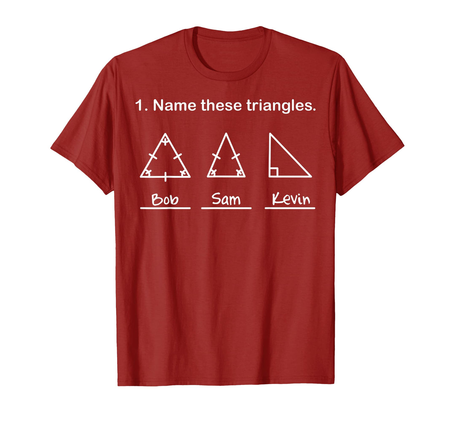 Name These Triangles Funny Math Sarcasm I Love Math Graphic T-Shirt
