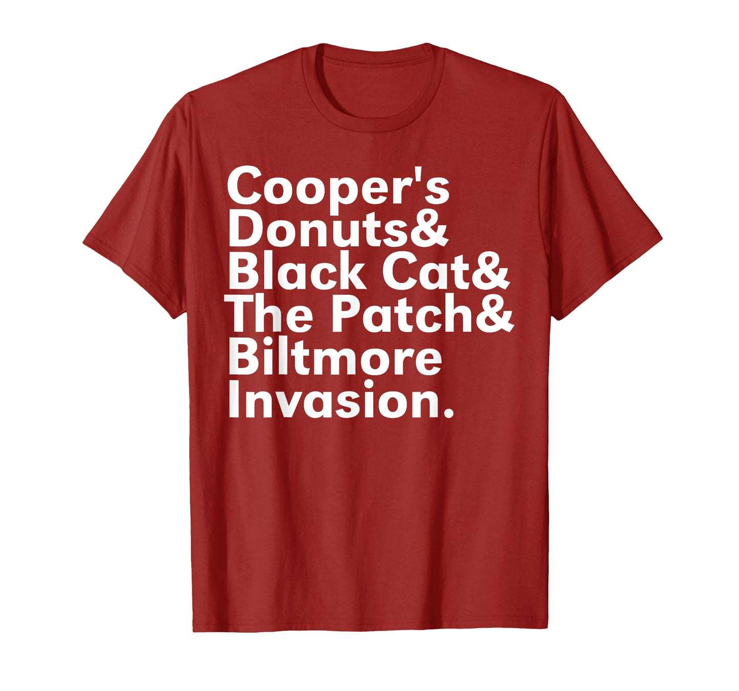 Cooper's Donuts & Black Cat & The Patch T-Shirt for Men Women