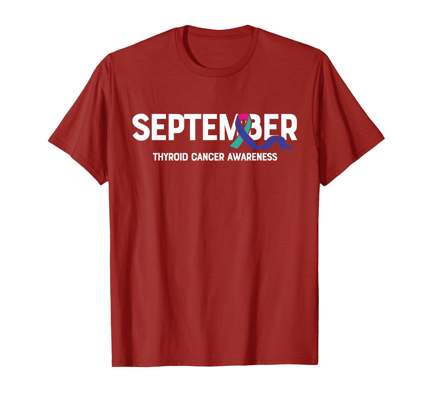 September- Thyroid Cancer Awareness Supporter Ribbon T-Shirt