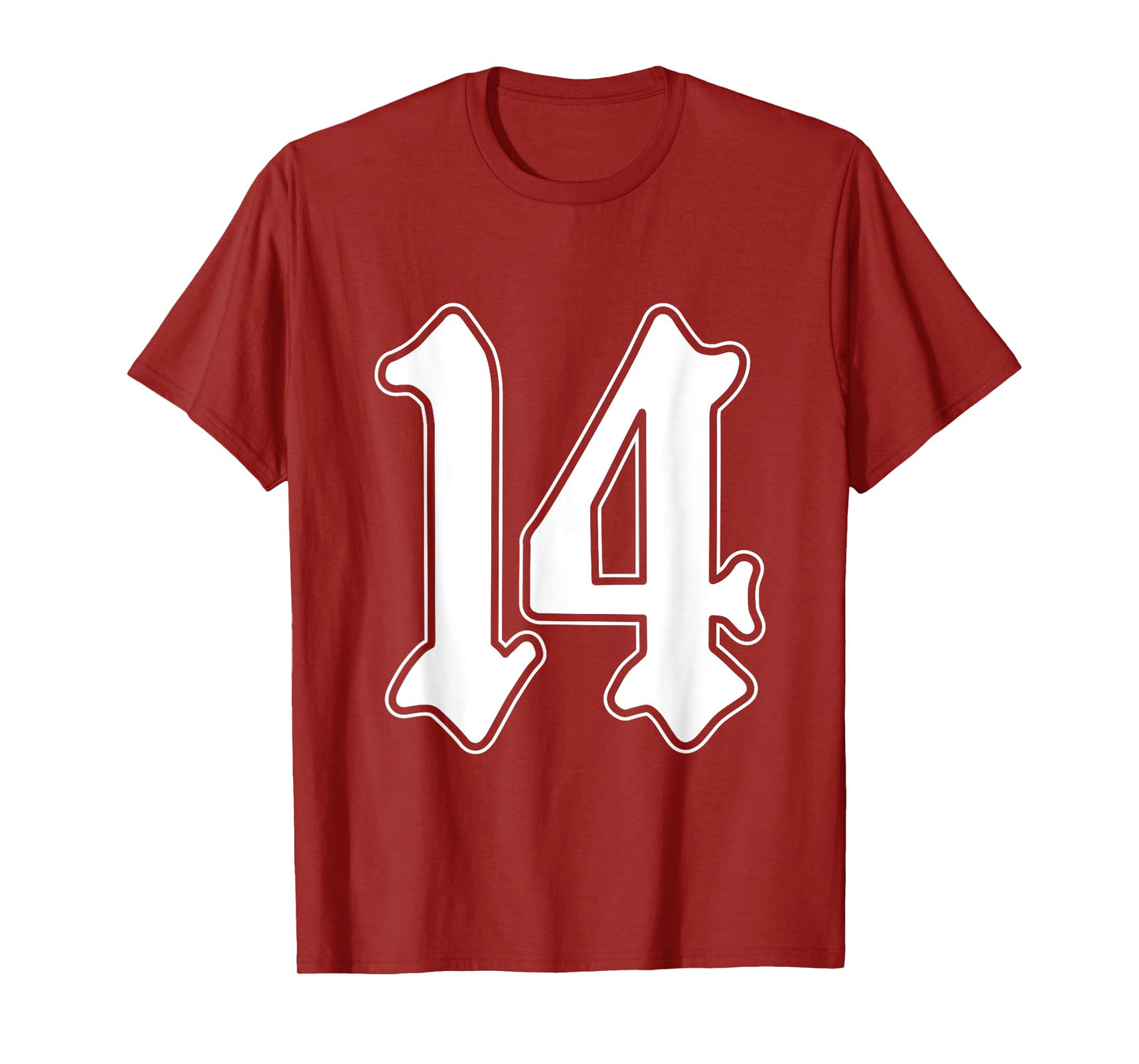 #14 White Number 14 Latino Sports Fan Team Cholo Easy T-Shirt