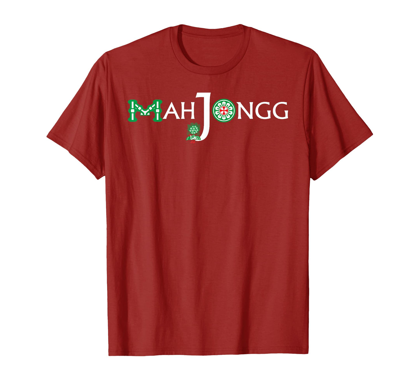 Mahjong Funny Chinese Game Board Mens Womens Mah Jongg T-Shirt