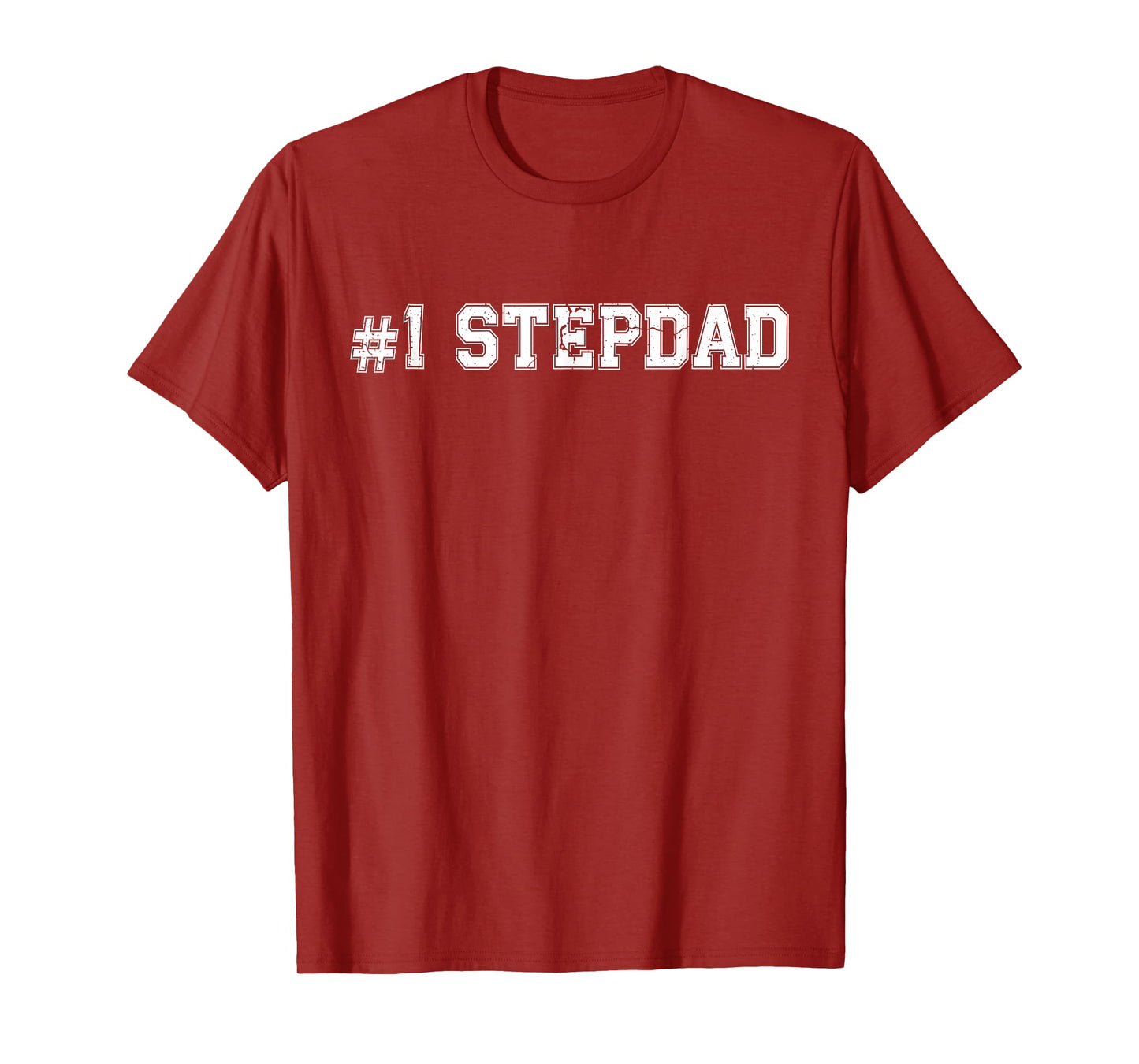 #1 StepDad Number One Stepfather Father's Day Vintage Sports T-Shirt