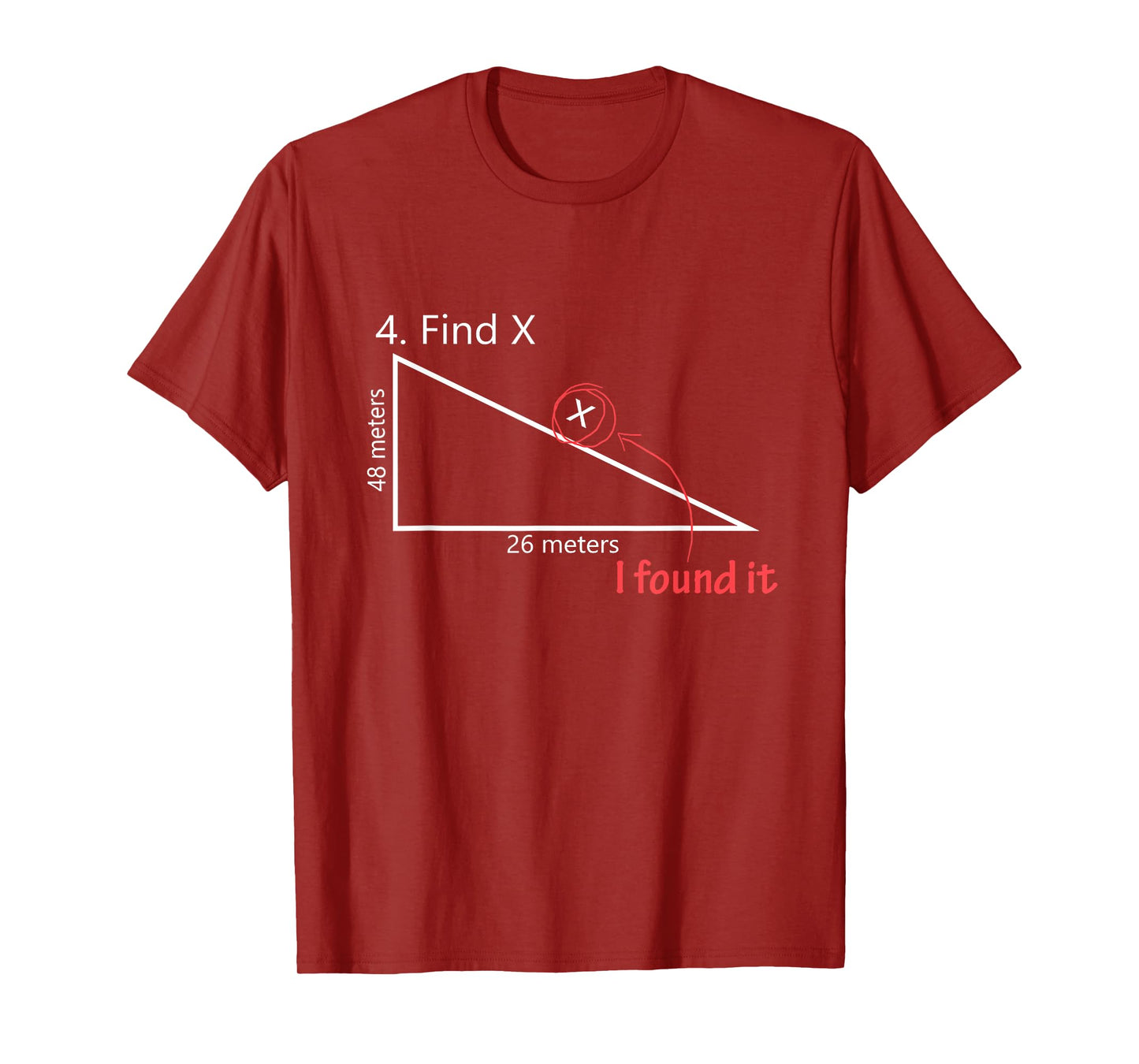Find X Math Teacher Graphic Sarcastic Gift Novelty Dad Joke Men Women Girls Kids T-Shirt