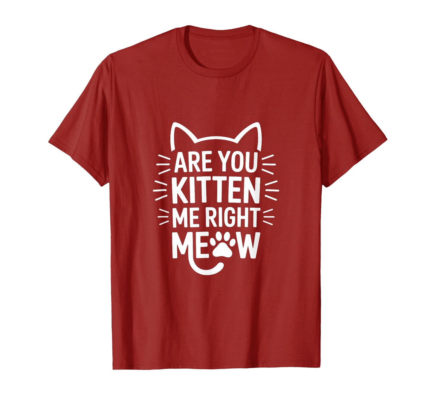 Are You Kitten Me Right Meow Humor T-Shirt