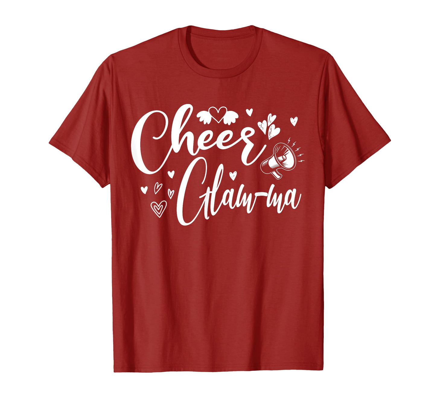 Funny Cheer Glam-ma Cheerleading Cool Mom Grandma Matching T-Shirt