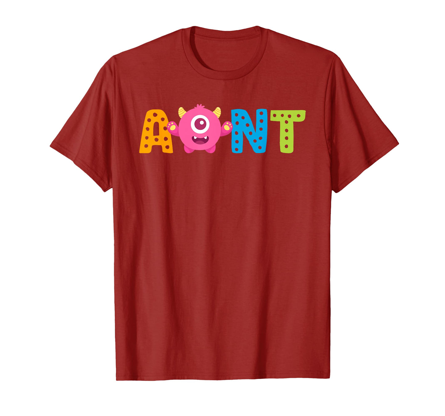 Aunt of the Birthday Monster 1st Birthday Family T-Shirt