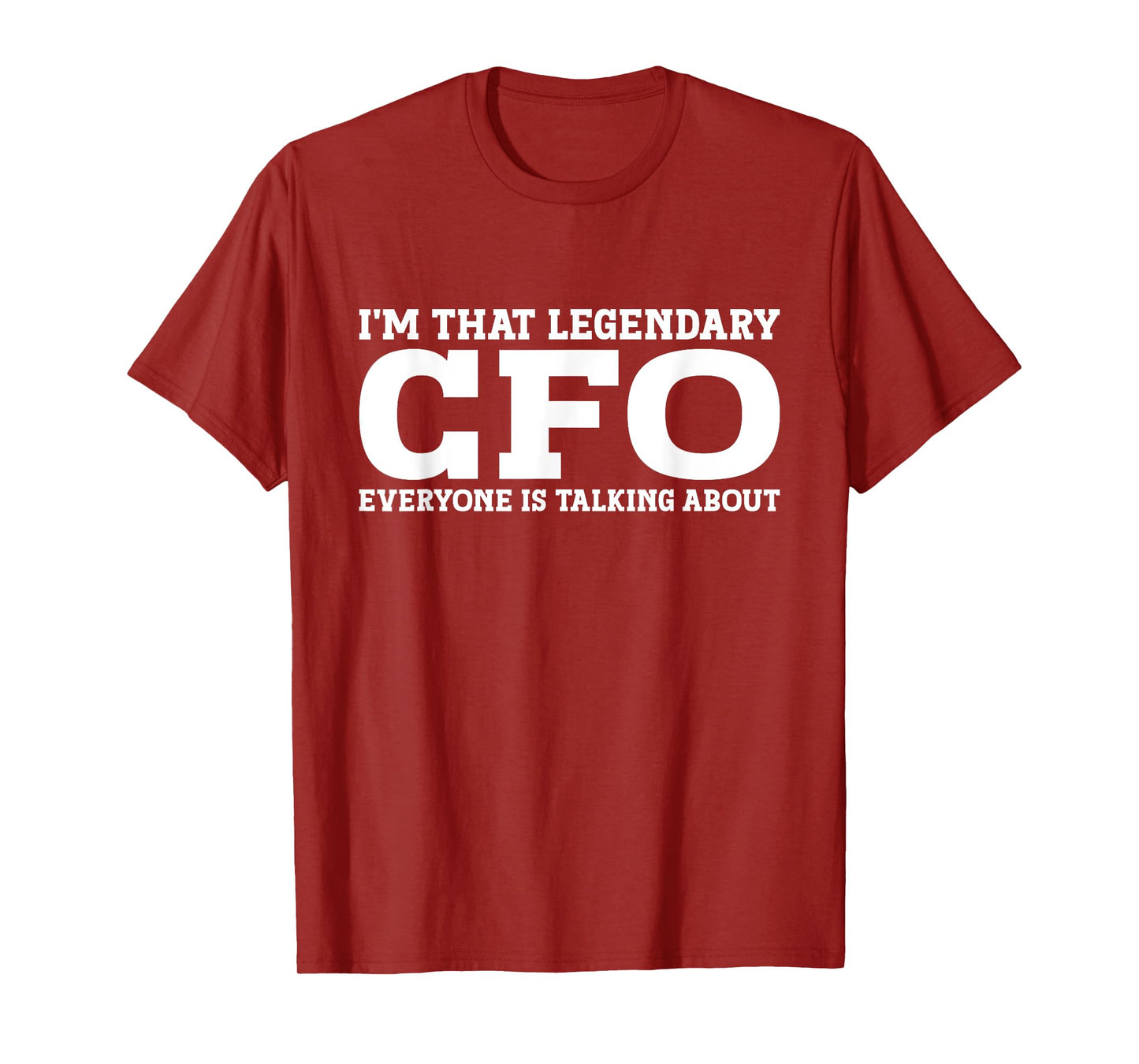 Funny CFO Gifts CFO Tee Black Unisex-Adults T-Shirt Small Crew Neck Short Sleeve