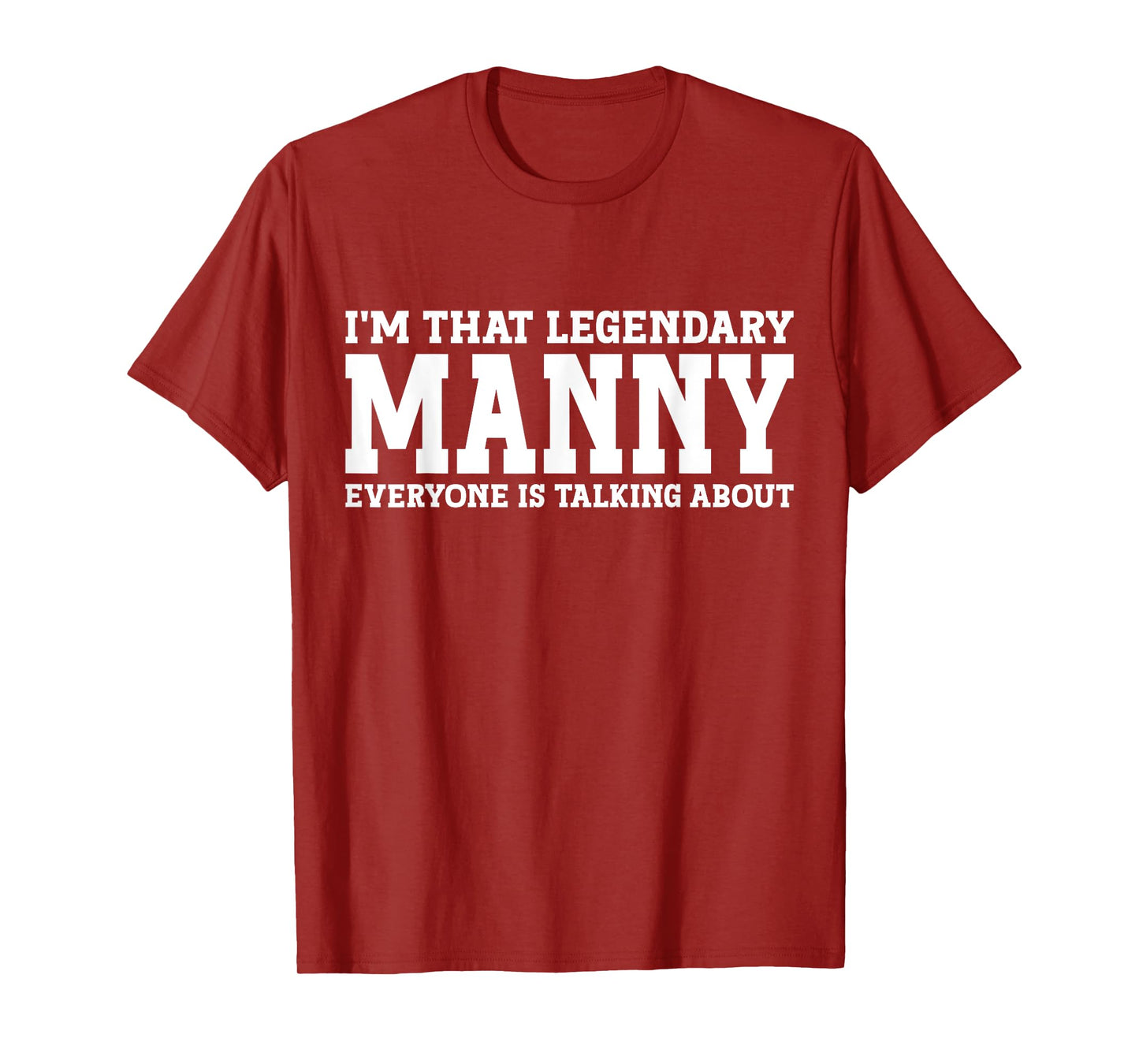 Manny Personal Name First Name Funny Manny T-Shirt
