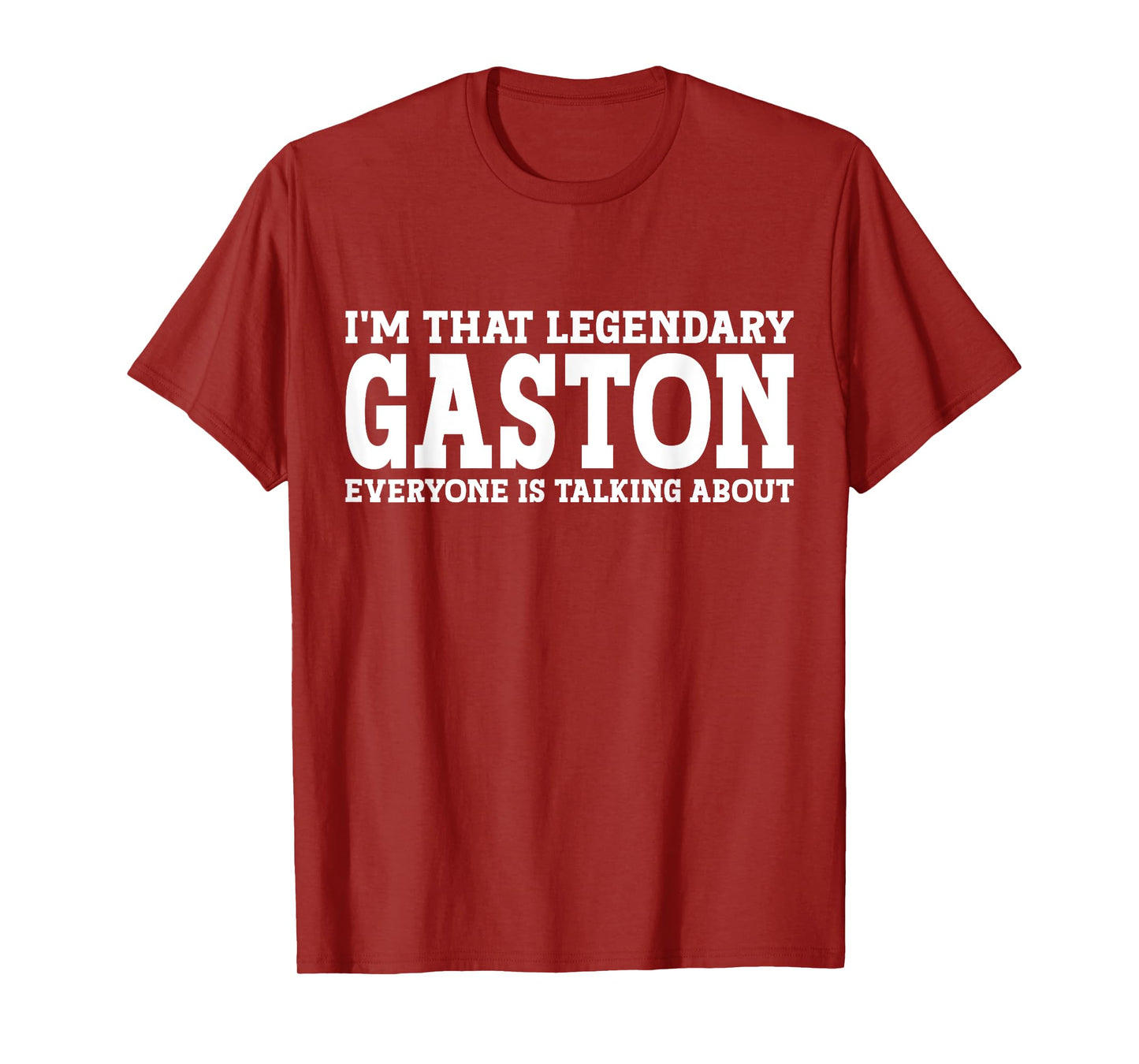 Gaston Surname Funny Team Family Last Name Gaston T-Shirt