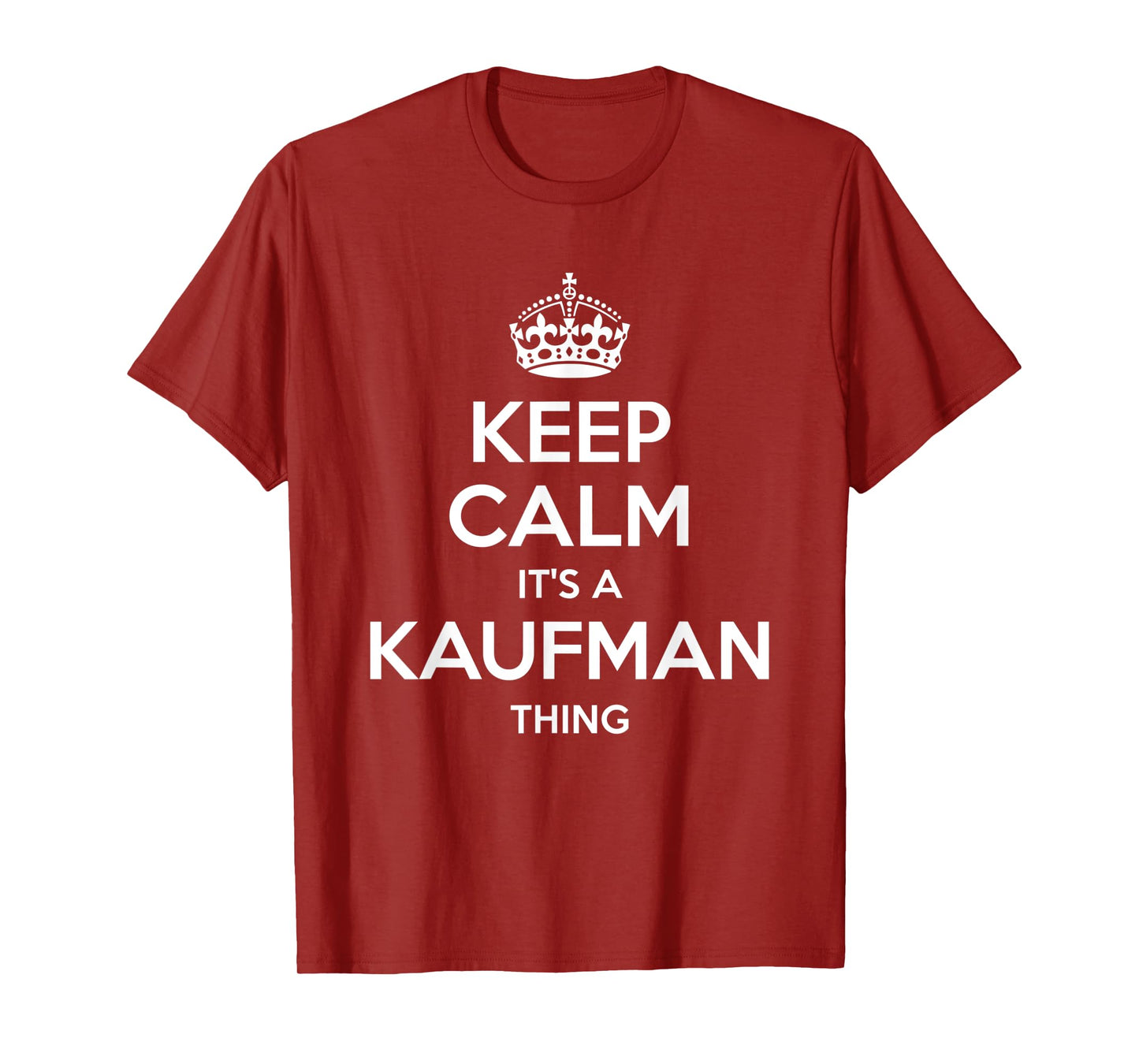 KAUFMAN Surname Funny Family Tree Birthday Reunion Gift Idea T-Shirt