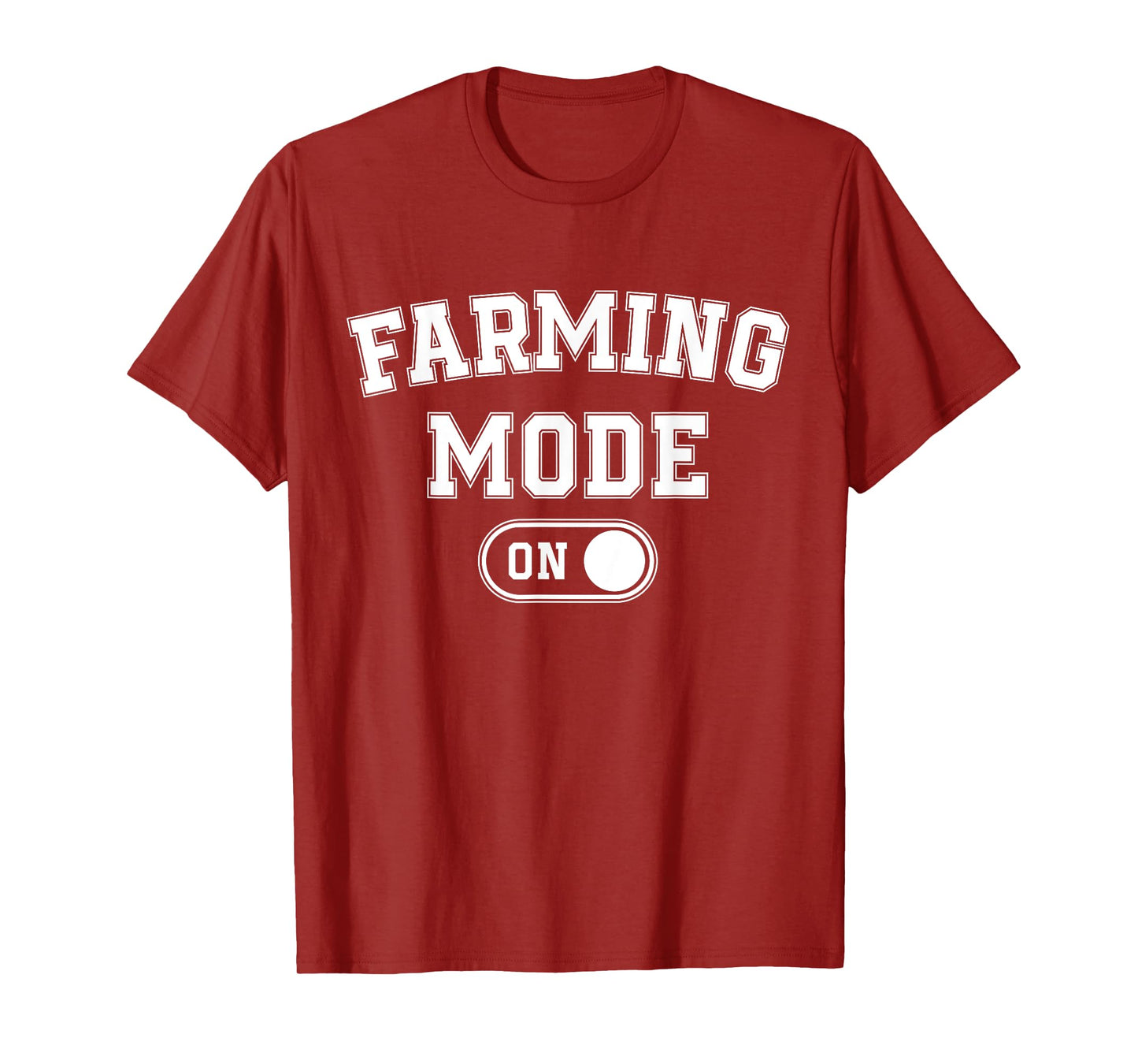 Farming Mode On Funny Farmer Gift Rancher Cowboy Cowgirl T-Shirt