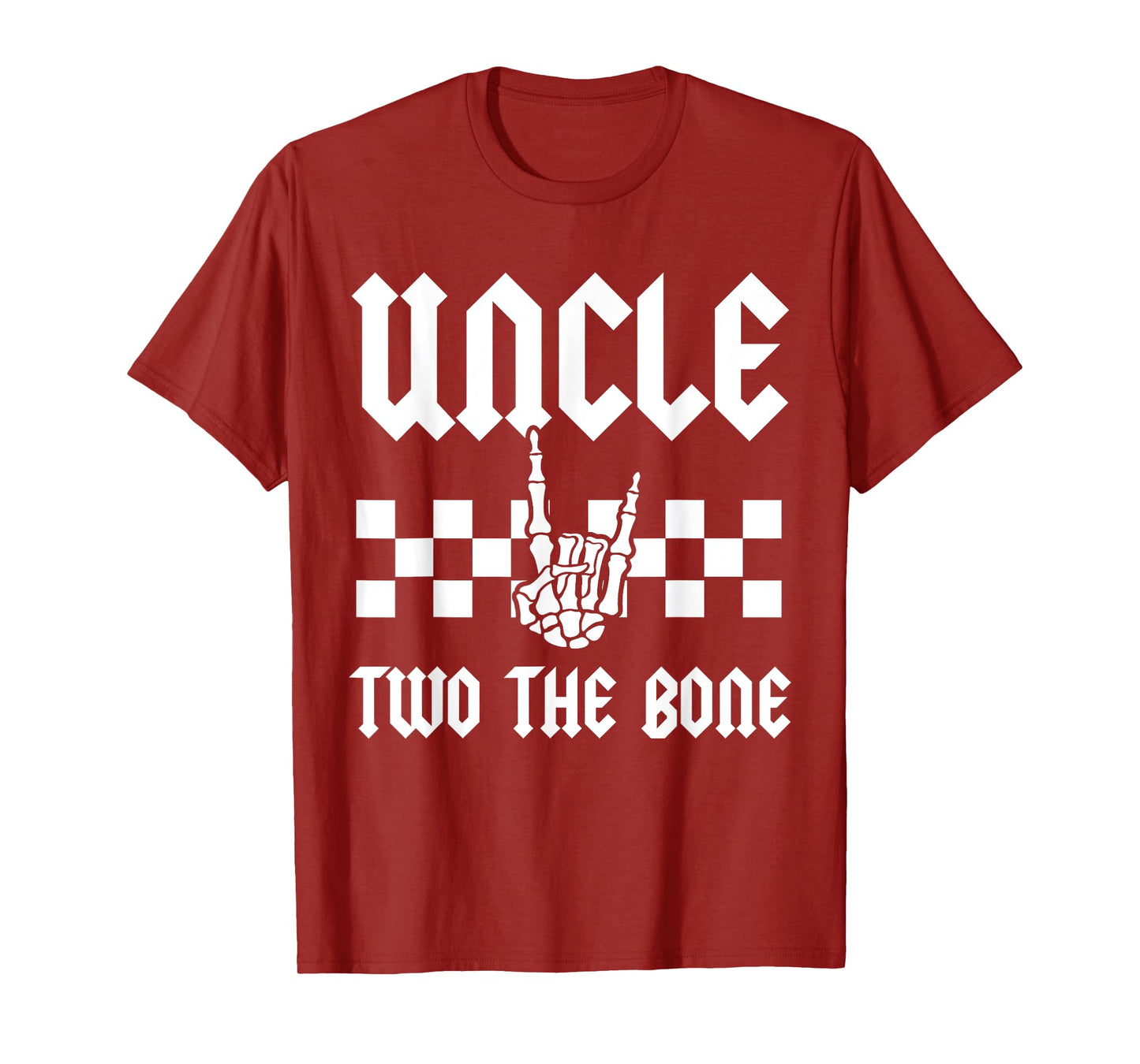 Uncle Two The Bone Skeleton Hand 2nd Birthday Boy Girl T-Shirt