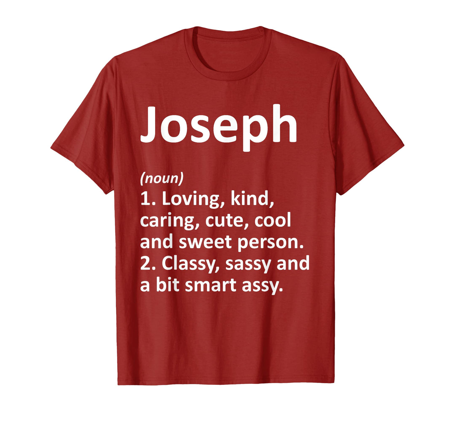 JOSEPH Definition Personalized Name Funny Birthday Gift Idea T-Shirt
