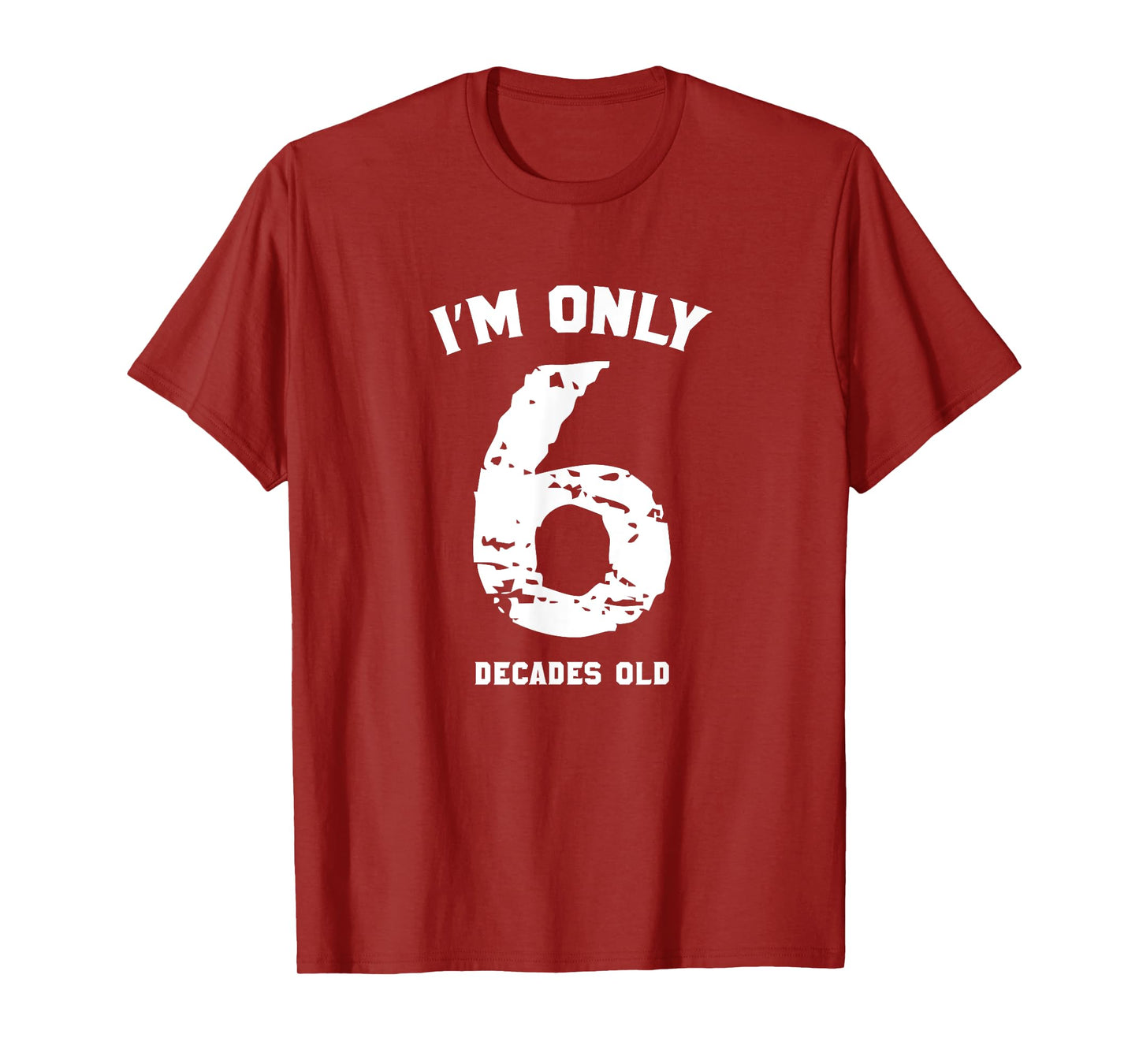 Funny 60 Years Old Birthday Tshirt I'm Only 6 Decades Old T-Shirt