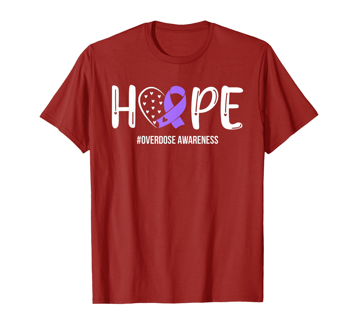 Overdose Warrior Hope Support Squad Overdose Awareness T-Shirt