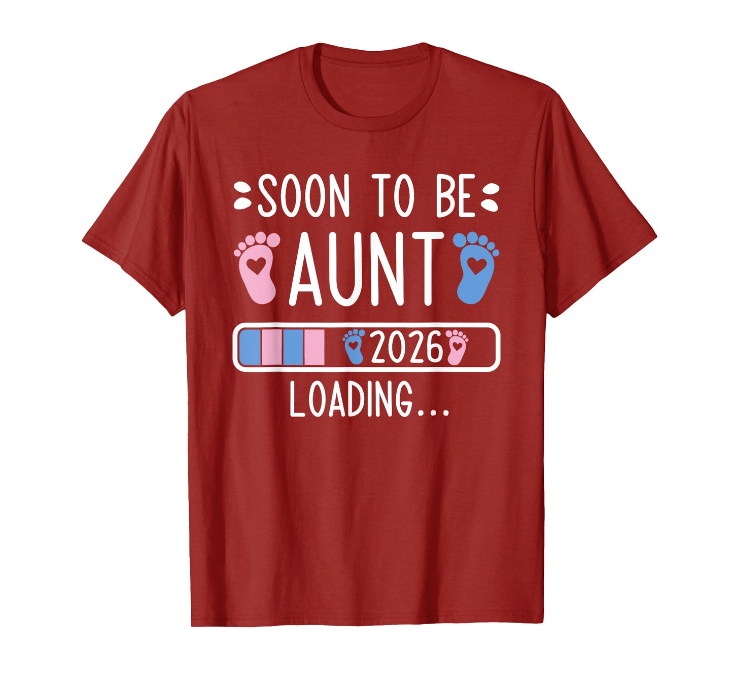 Soon to Be Aunt 2026 Loading Pregnancy Announcement 2026 T-Shirt