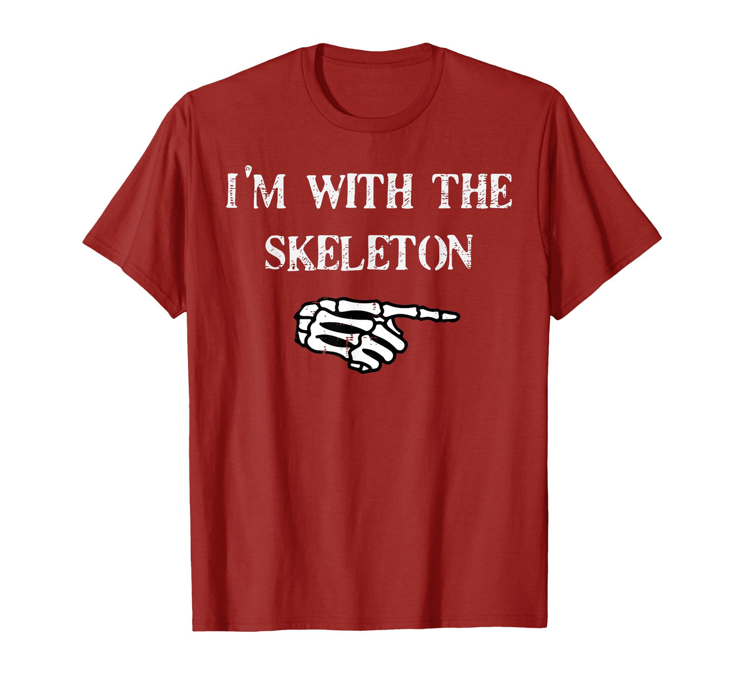 Halloween Matching Im with Skeleton Costume Men Women Kids T-Shirt