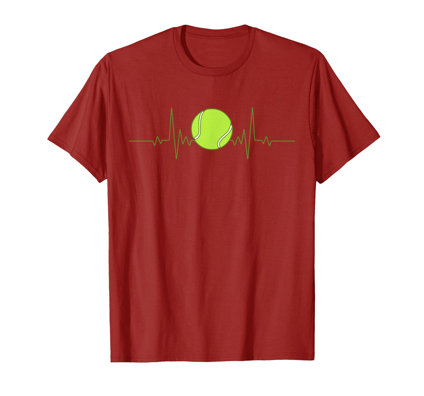 Funny Tennis Heartbeat Art For Tennis Player Men Women Kids T-Shirt