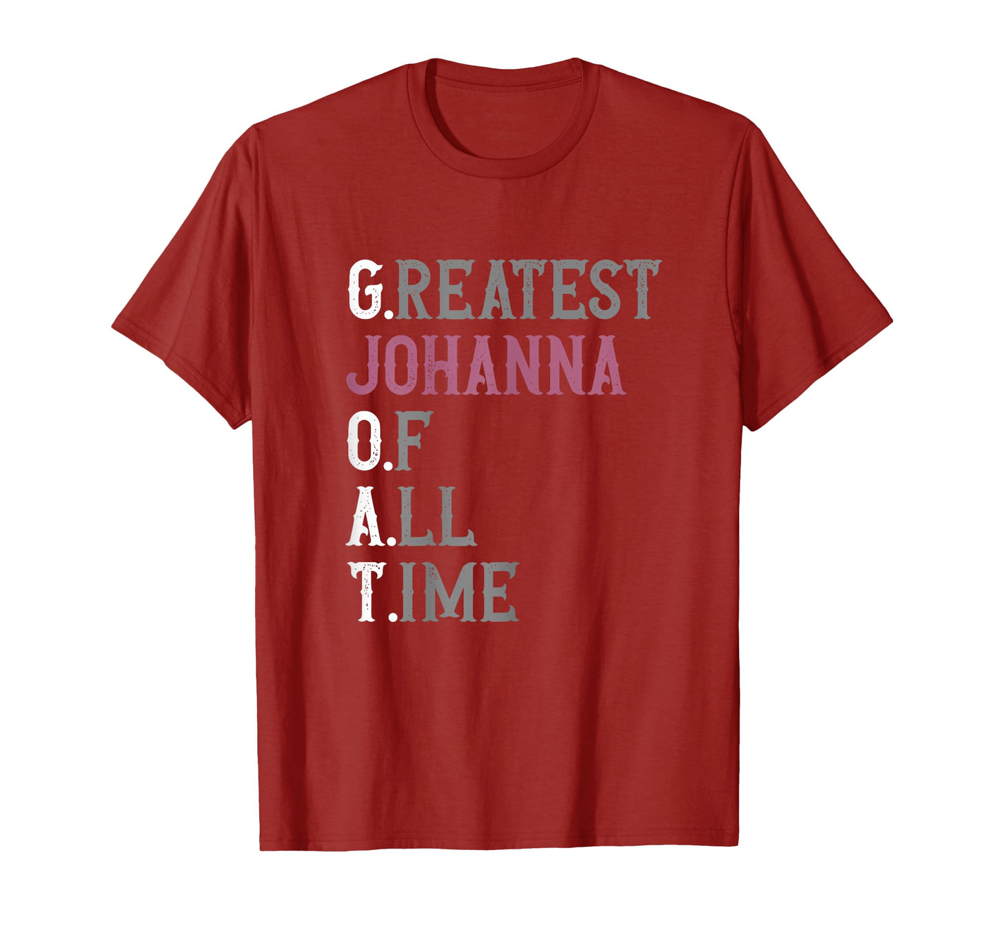 Greatest Johanna of all time | GOAT | Johanna T-Shirt