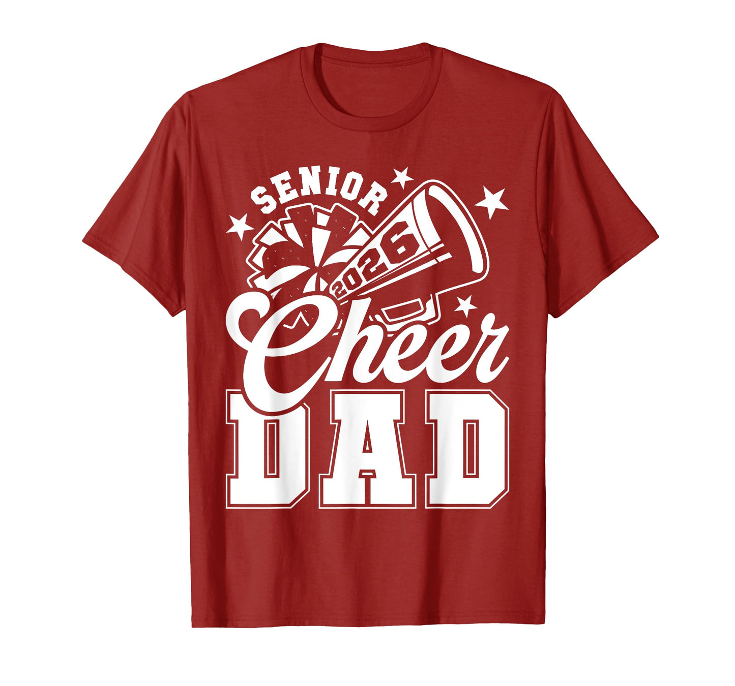 Senior Cheer Dad 2026 Proud Cheerleader Dad Class of 2026 T-Shirt
