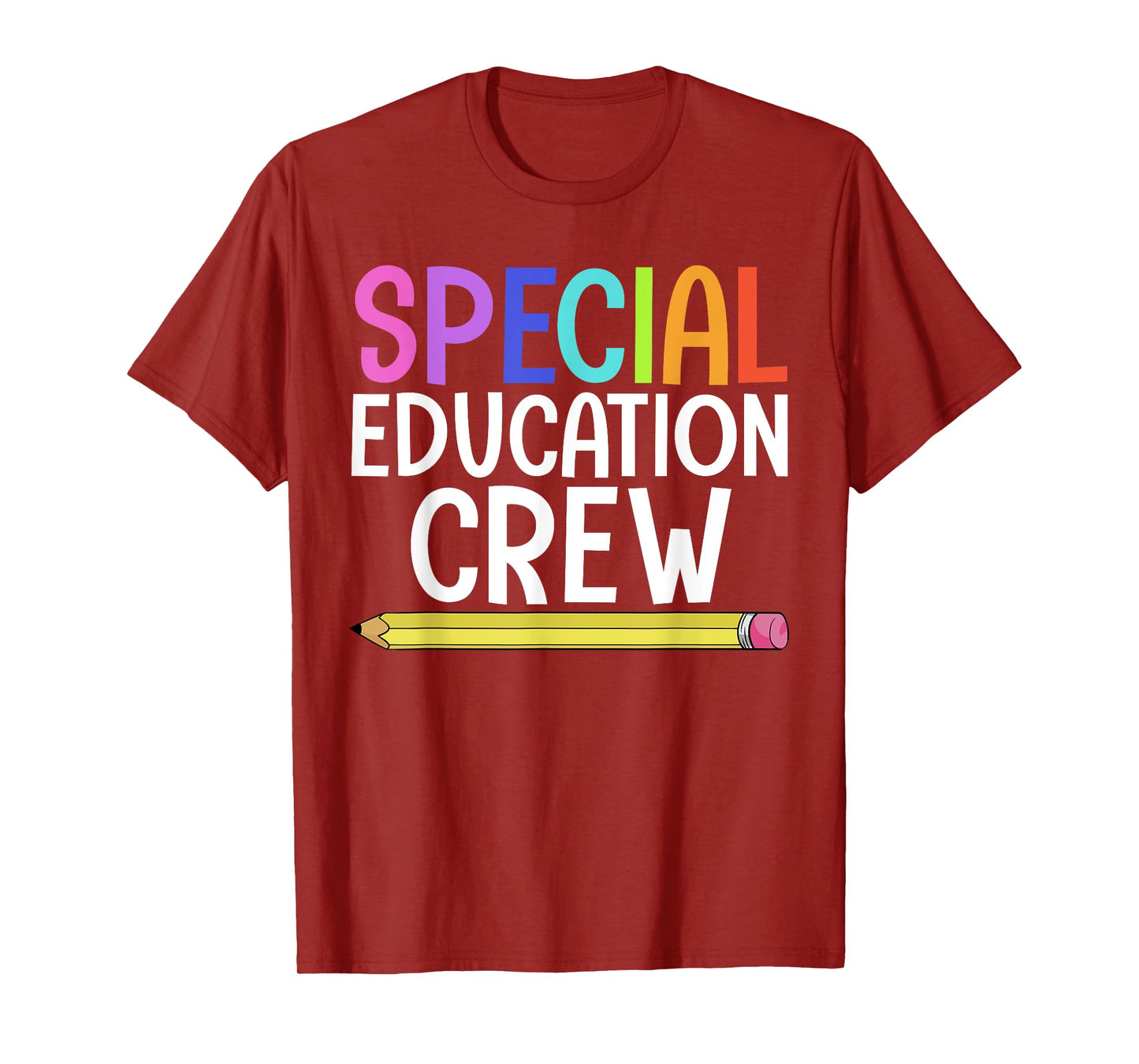 SPED Teacher Art For Men Women IEP Special Education Crew T-Shirt