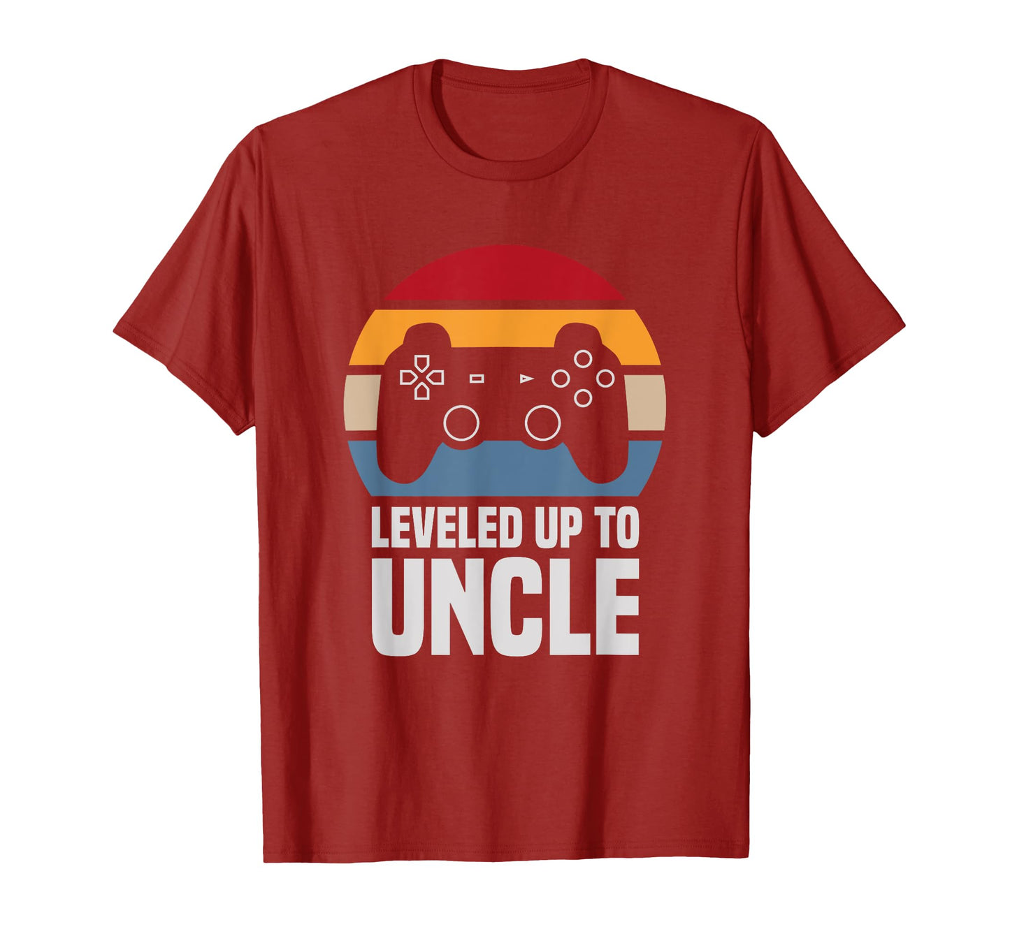 Leveled Up To Uncle Gift Gamer Gaming Pregnancy Announcement T-Shirt
