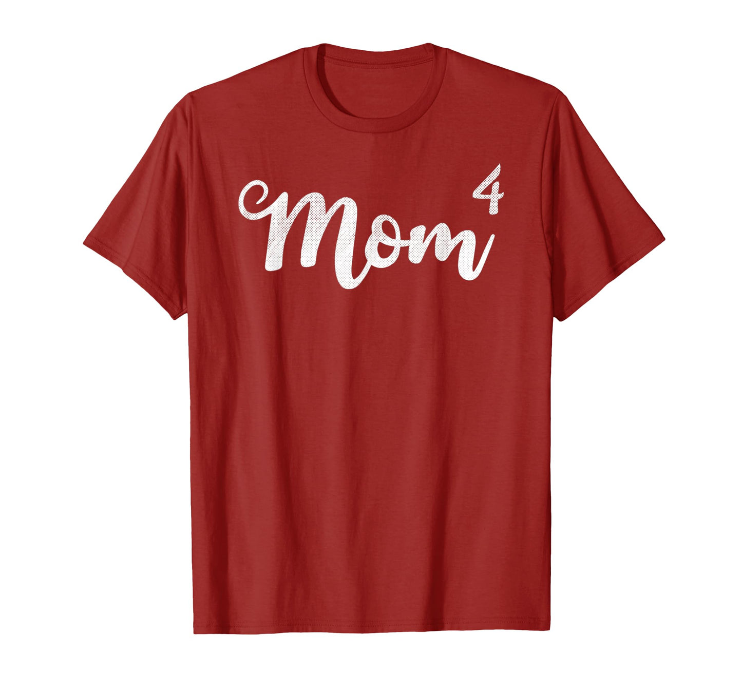 Womens Mom4 Mom Of 4 Mother Of Four Kids Mama Gifts Mothers T-Shirt
