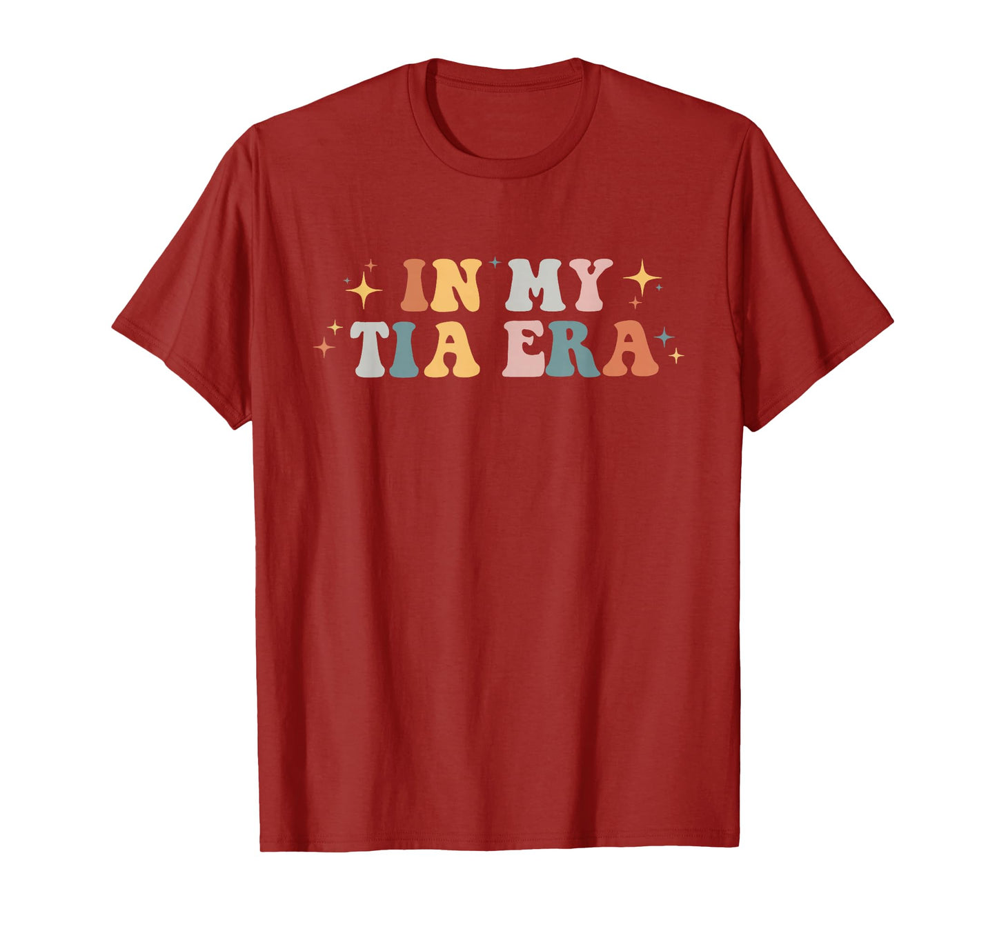 In My Tia Era Retro Groovy Funny Cool Aunt Auntie Club T-Shirt