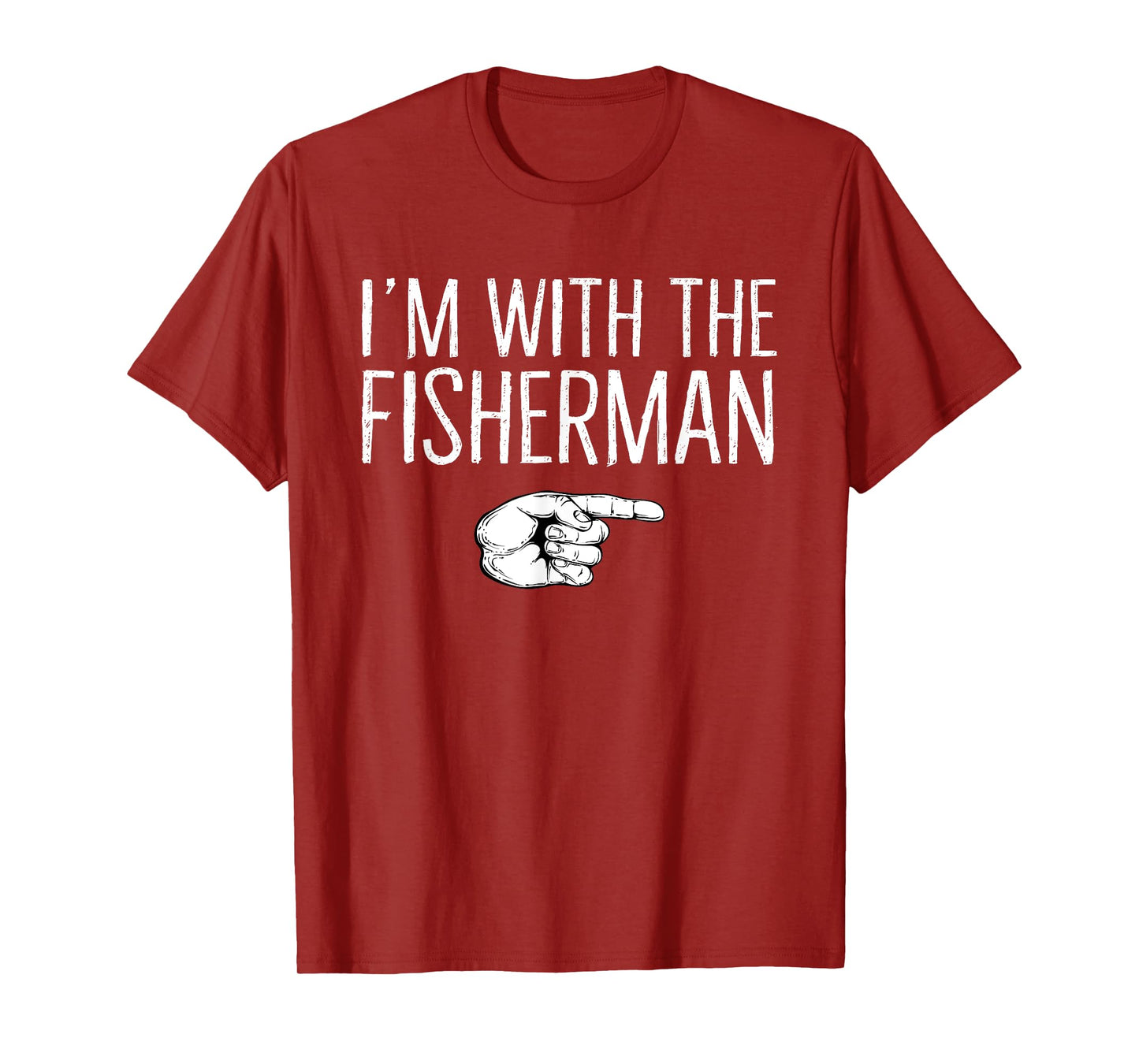 I'm With The Fisherman Matching Costume Lazy Halloween Party T-Shirt