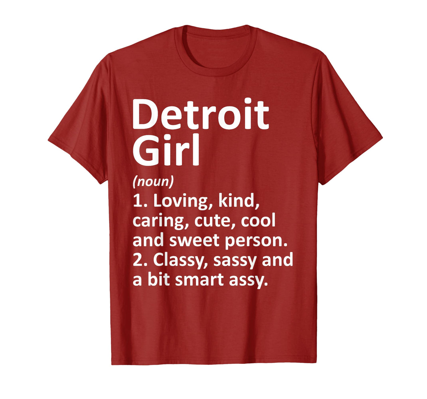 DETROIT GIRL MI MICHIGAN Funny City Home Roots Gift T-Shirt