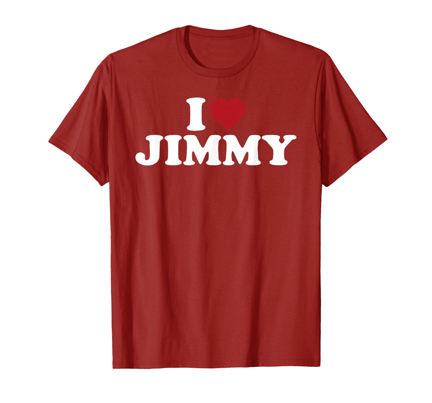 I Love Jimmy, I Heart Jimmy Red Heart T-Shirt