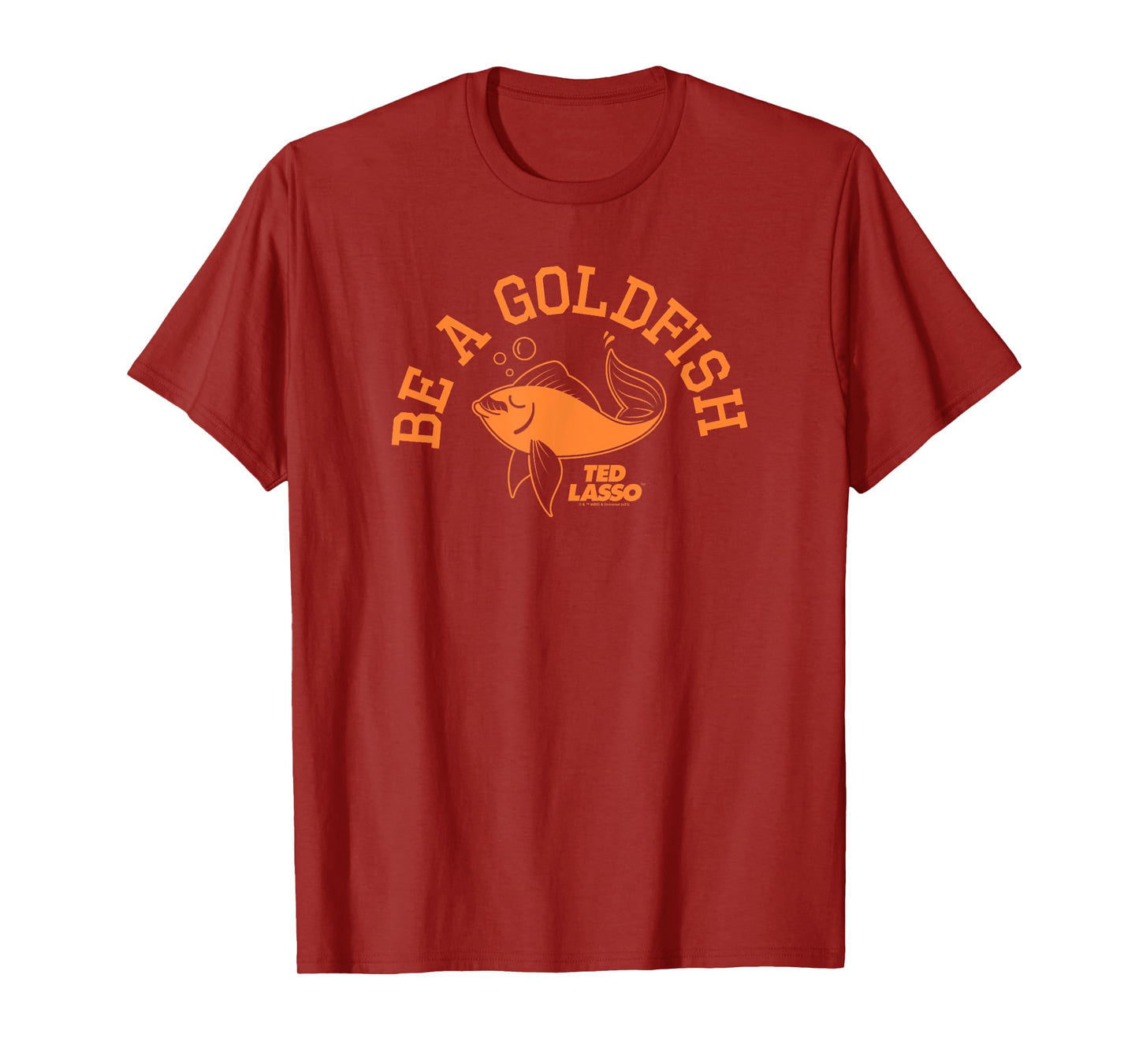 Ted Lasso Be A Goldfish Collegiate Short Sleeve T-Shirt