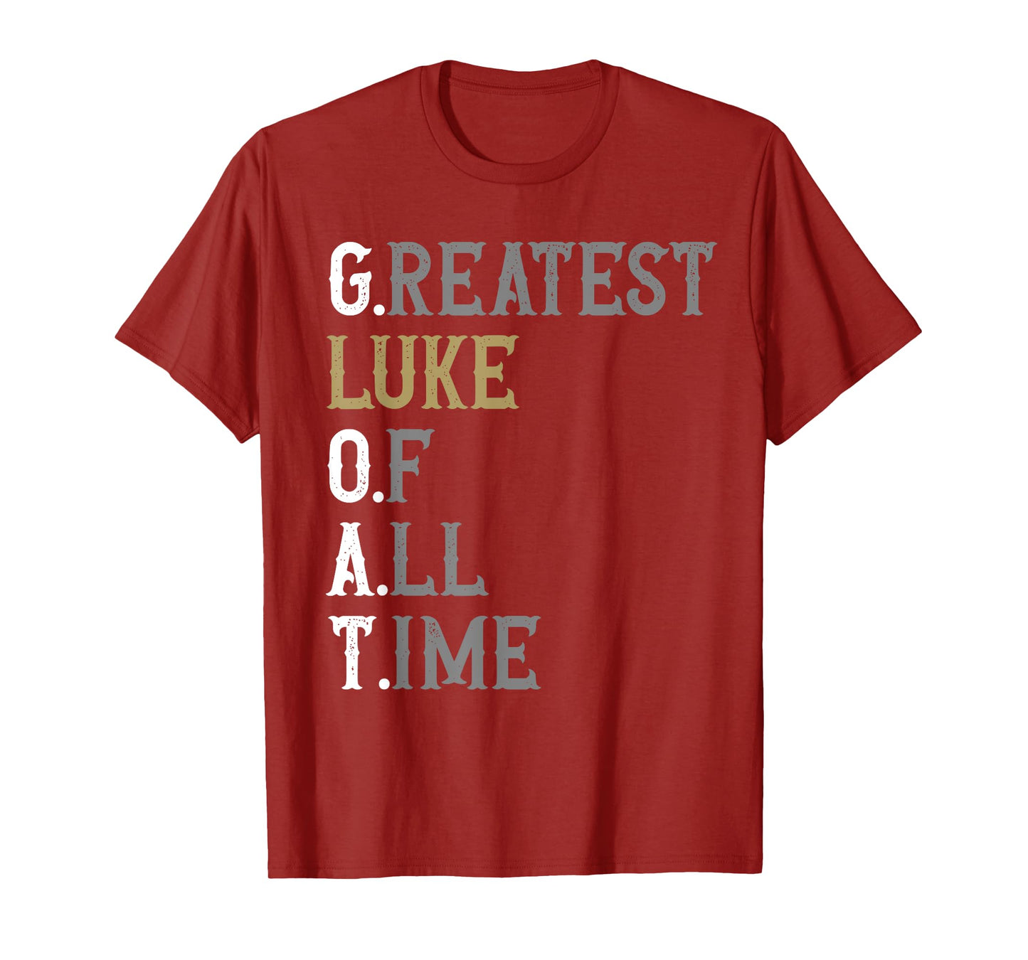 Greatest Luke of all time | GOAT | Luke T-Shirt
