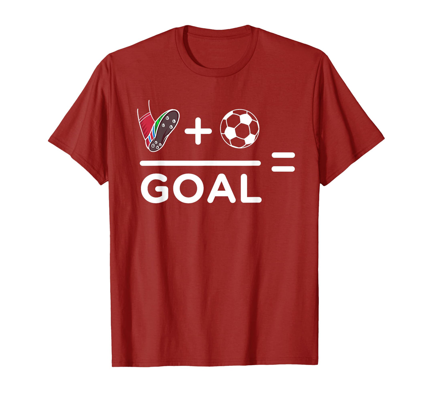 Funny Soccer Player Math Goal Lover Humor Boys Girls Outfit T-Shirt