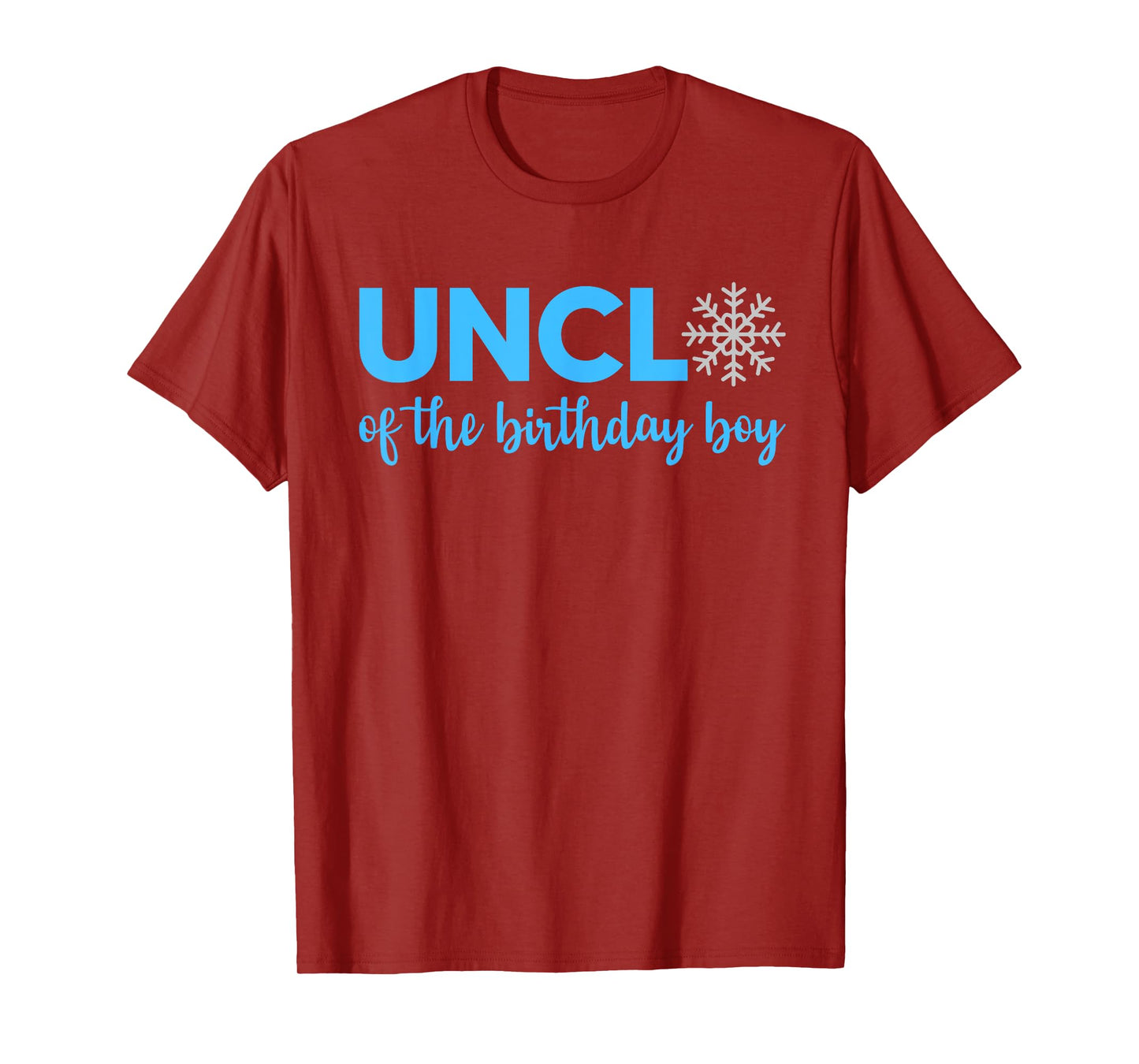 Uncle Of The Birthday Boy Winter Onederland 1st Birthday T-Shirt