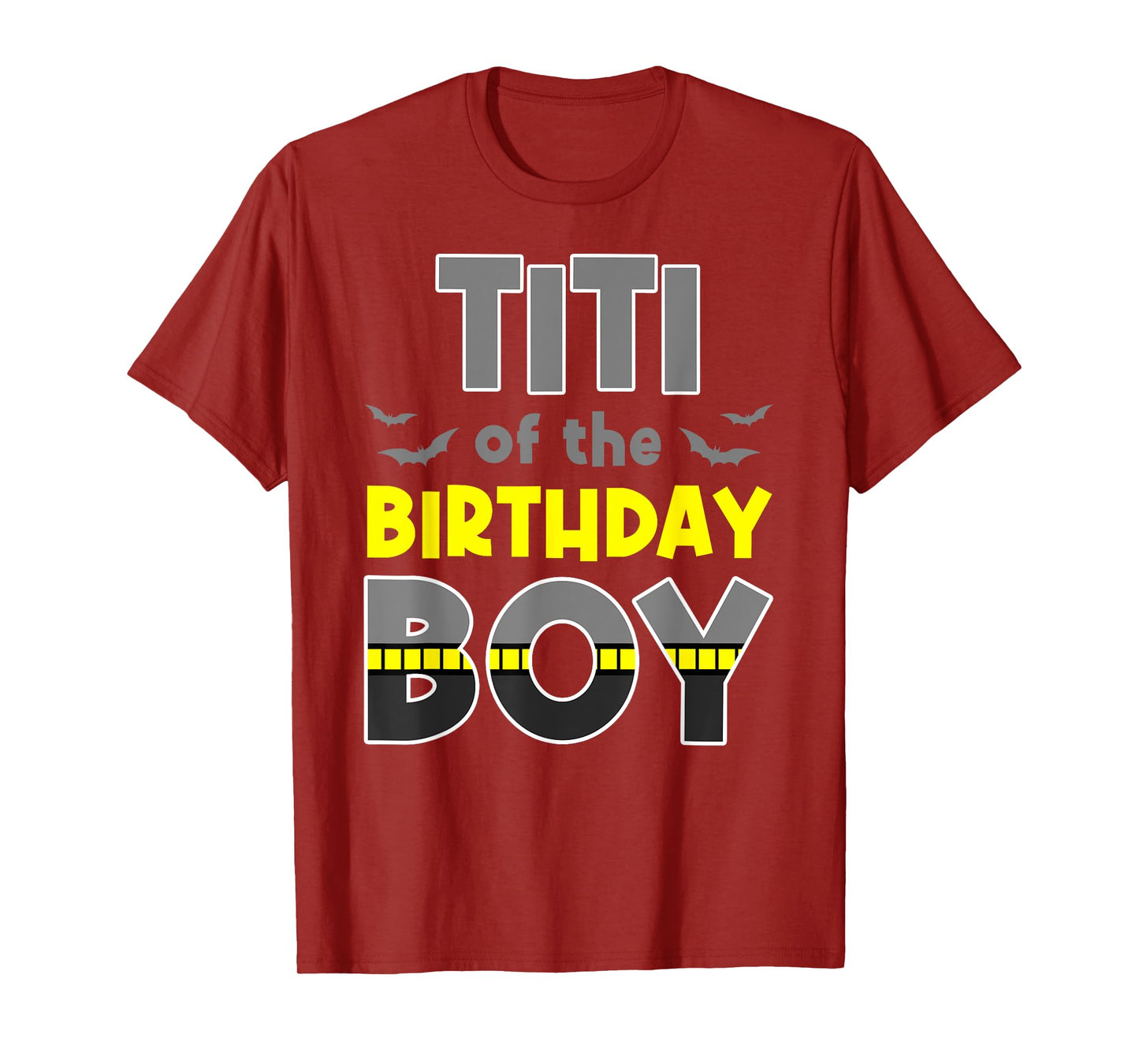 Titi Of The Birthday Boy Bat Family Party Theme Boys Gift T-Shirt