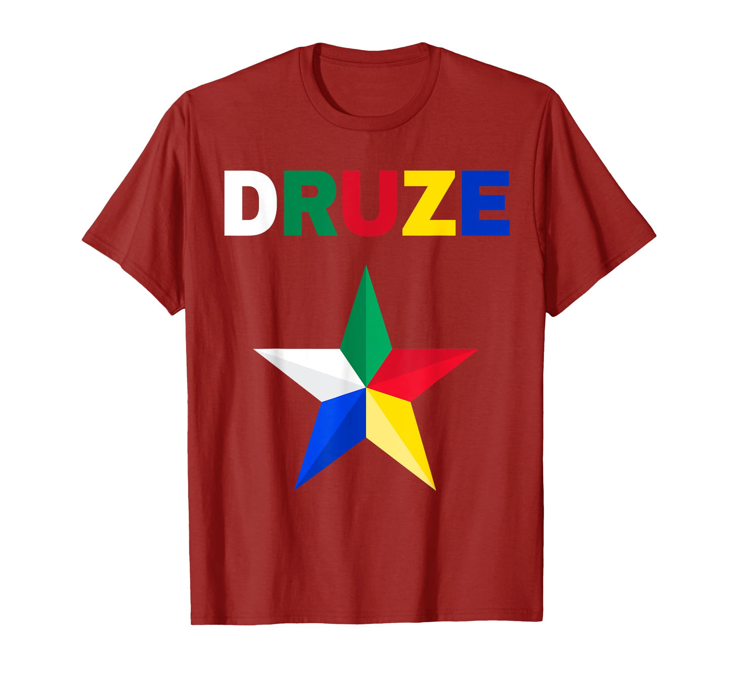 Druze star,Druze flag,Druze symbol,As Suwayda,Syria,Lebanon. T-Shirt