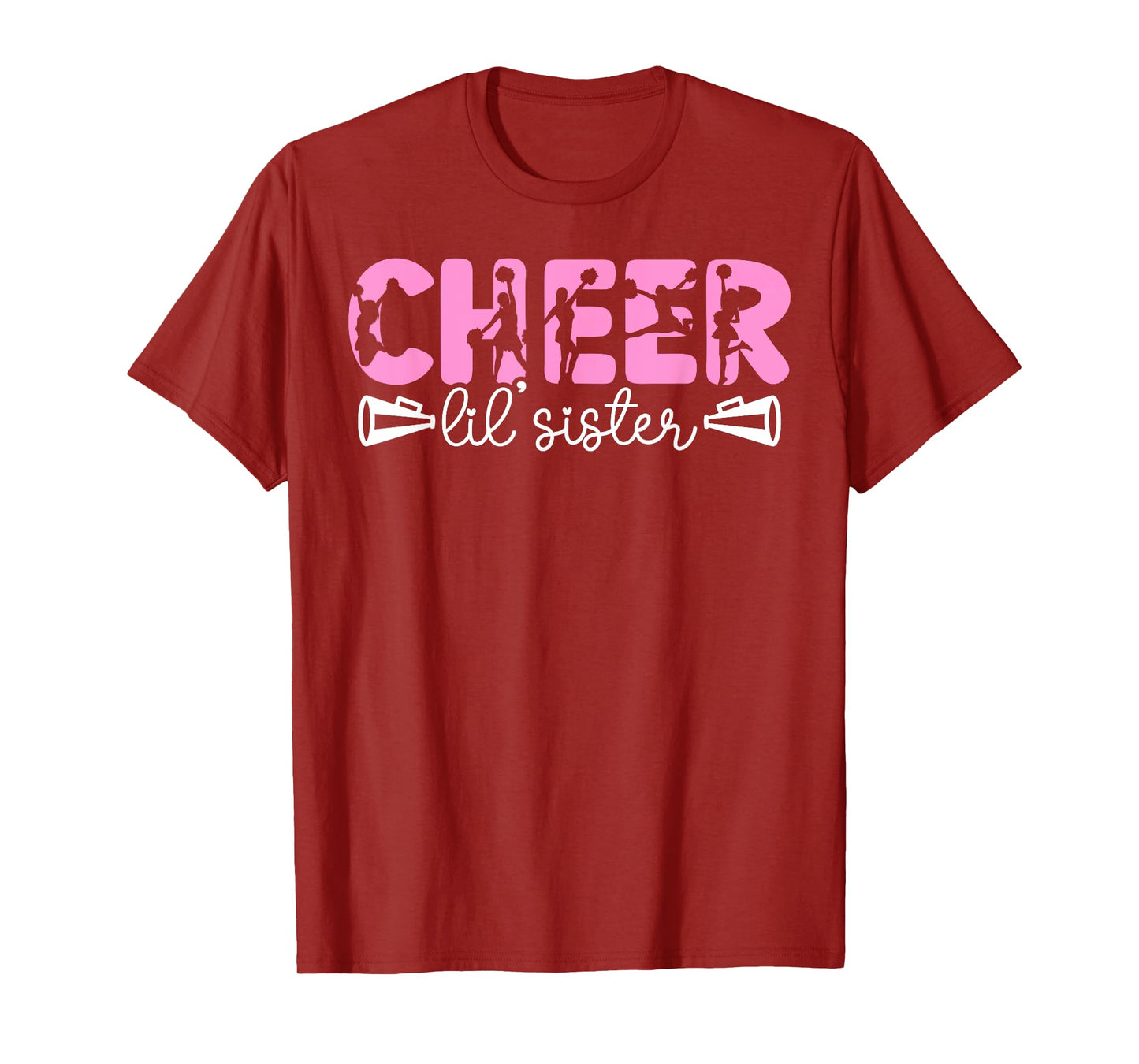 Cheer Lil' Sister Cheerleading Sister Of A Cheerleader Sis T-Shirt