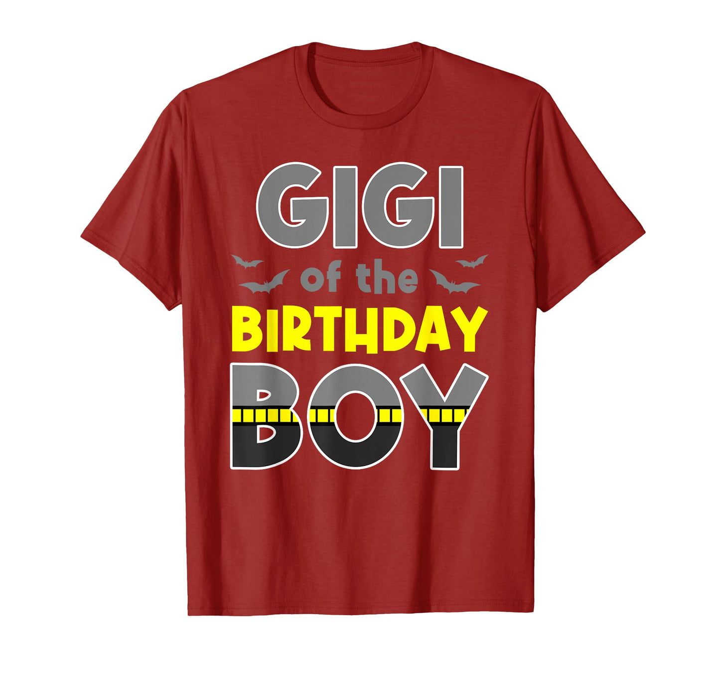 Gigi Of The Birthday Boy Bat Family Party Theme Boys Gift T-Shirt