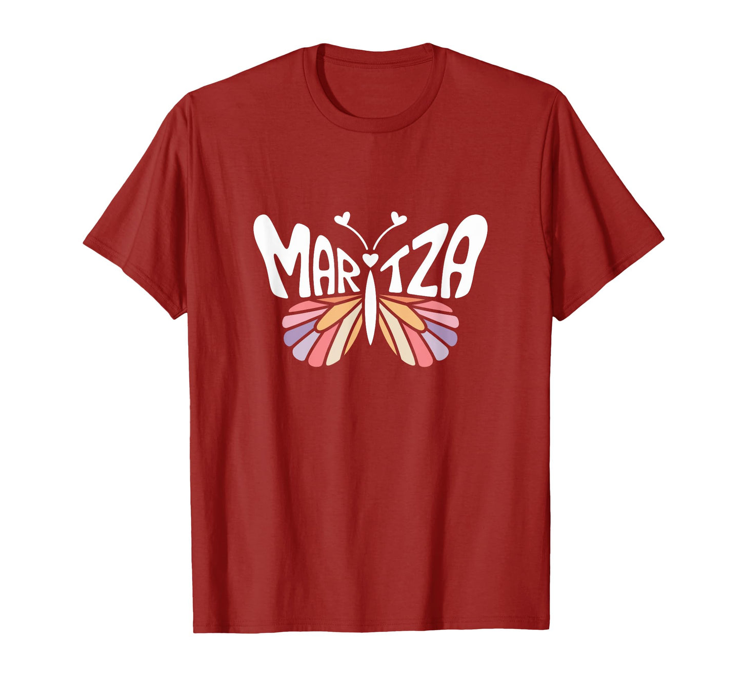Maritza Butterfly - Personalized Cute Name Word Art T-Shirt