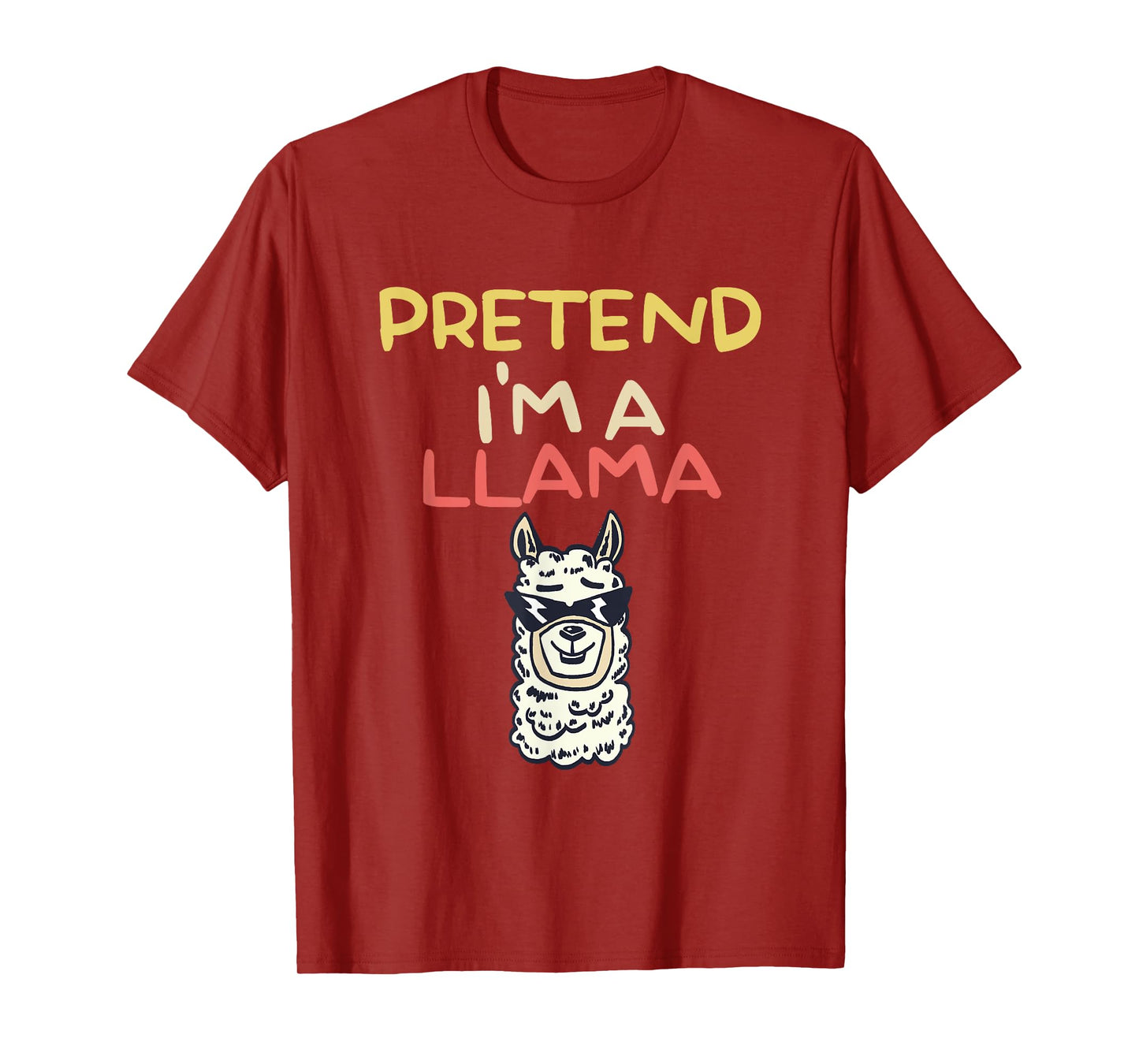 Funny Pretend I'm A Llama | Halloween Costume T-Shirt