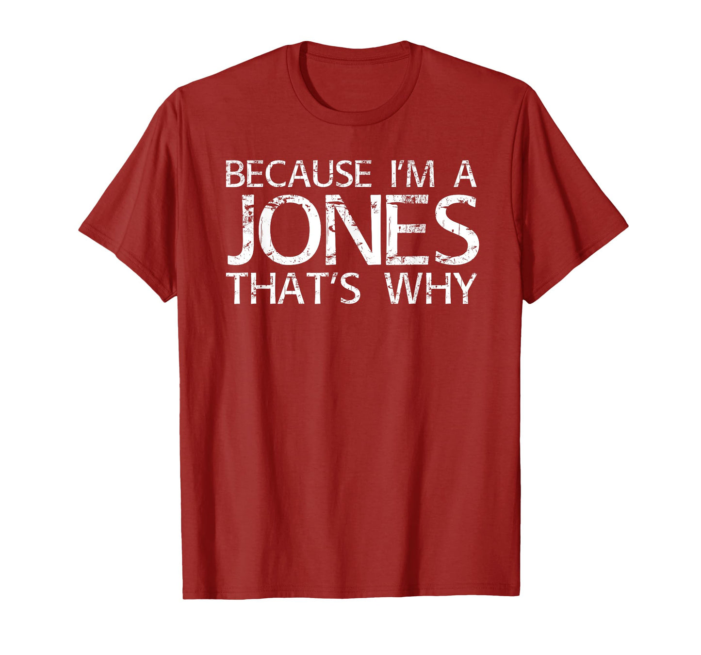 JONES Gift Funny Surname Family Tree Birthday Reunion Idea T-Shirt