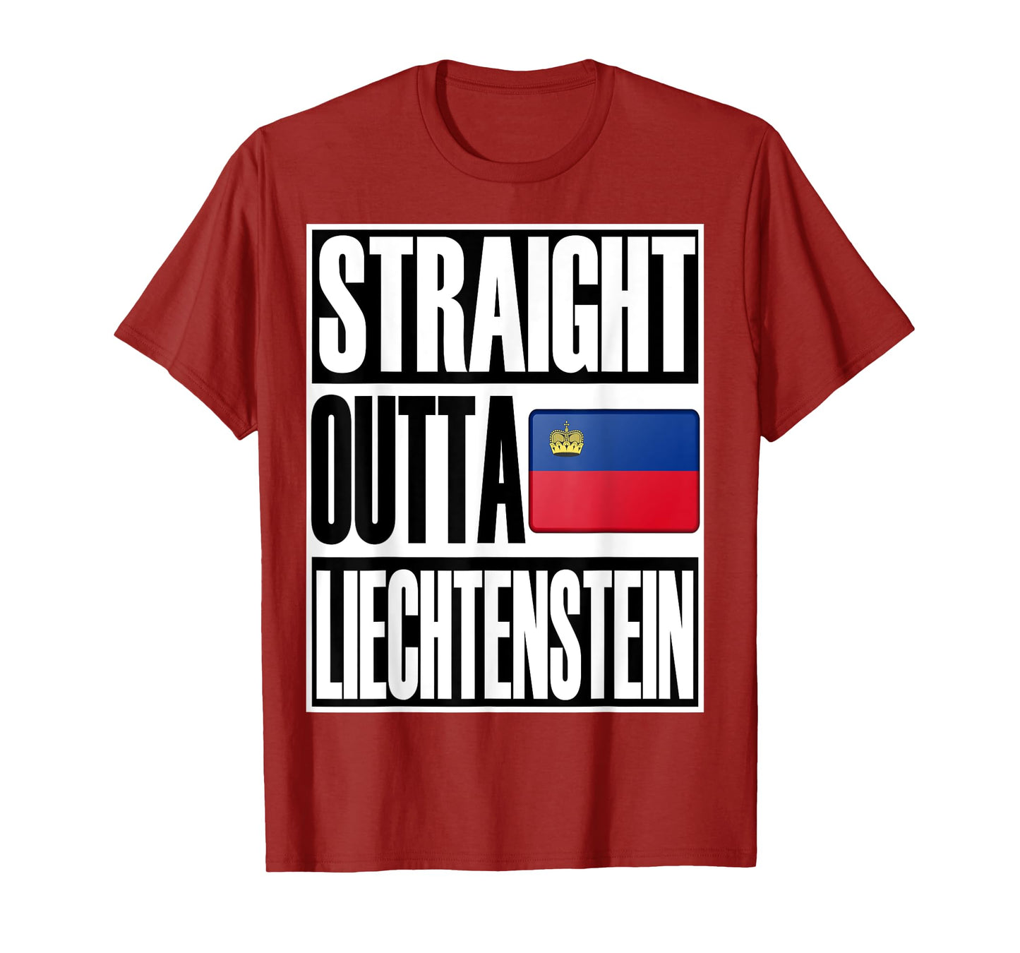 Storecastle: Straight Outta Lichtenstein Flag Gift T-Shirt T-Shirt