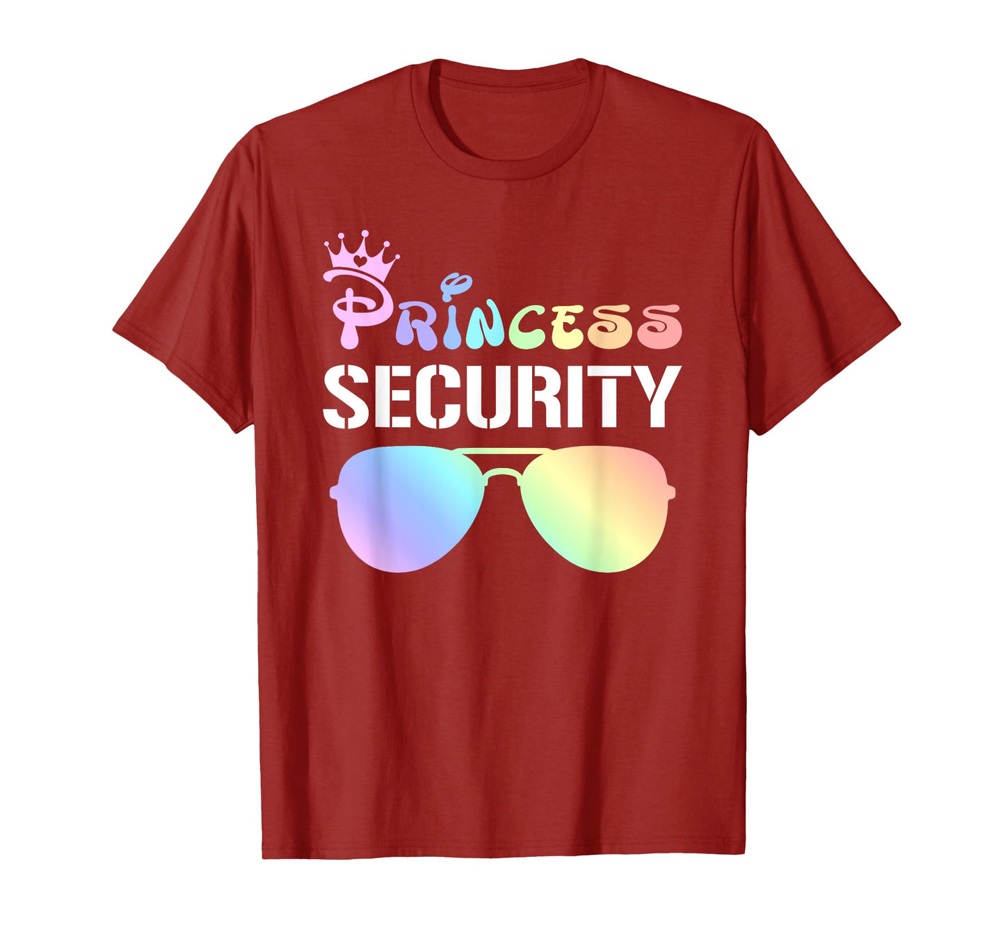 Princess Security Squad Crown Matching Sunglasses Birthday T-Shirt