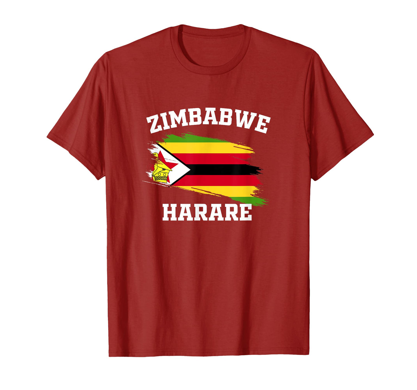 Zimbabwe Flag Harare Vacation Athletes Africa Souvenirs T-Shirt