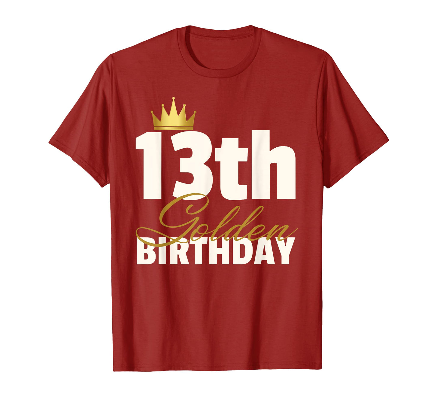 Hundredth Monkey Birthday Tees 13th Golden Birthday Unisex-Youth Black T-Shirt
